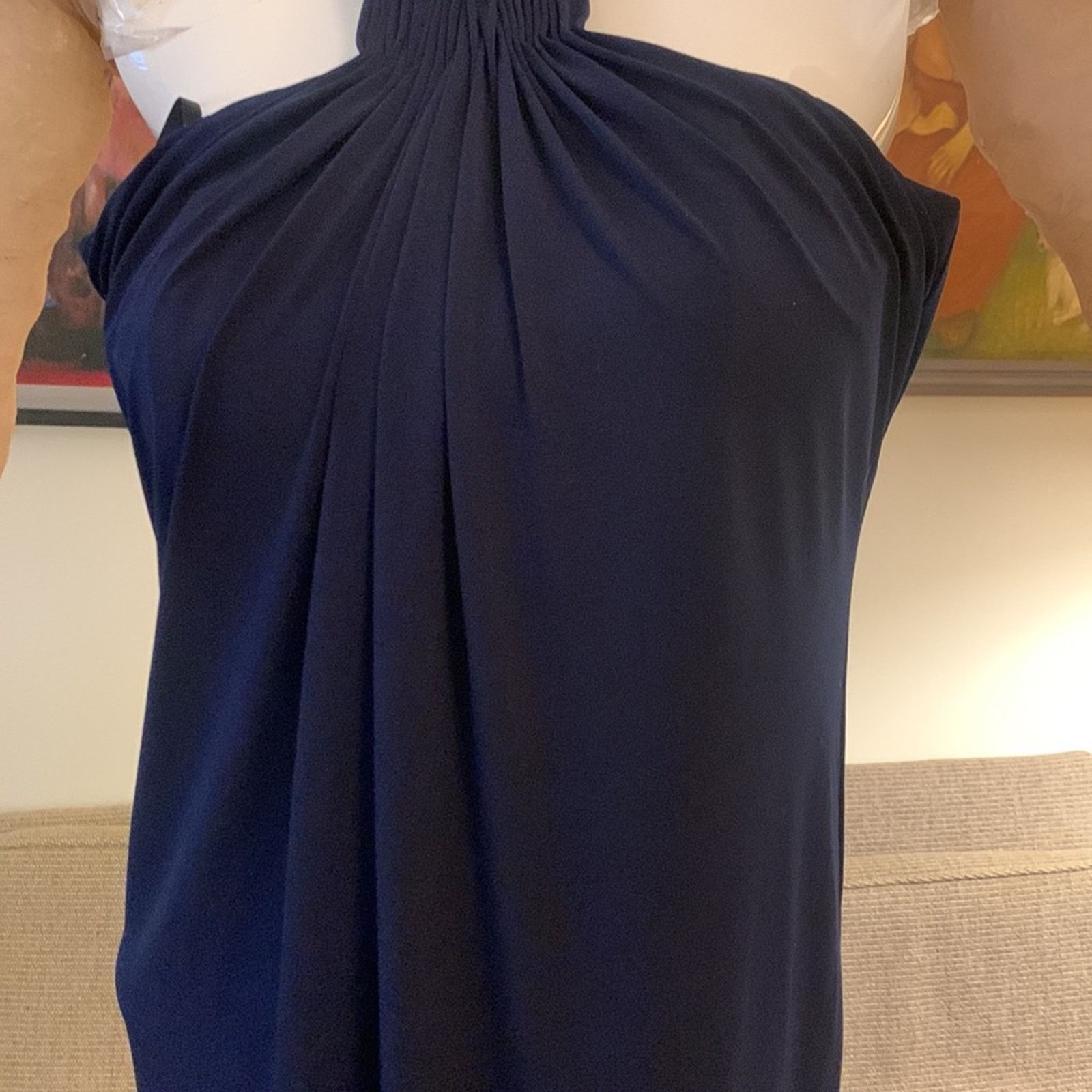 Laundry by Shelli Segal Laundry Shelli Segal navy blue halter cocktail dress Size XS / US 0-2 / IT 36-38 - 5 Thumbnail