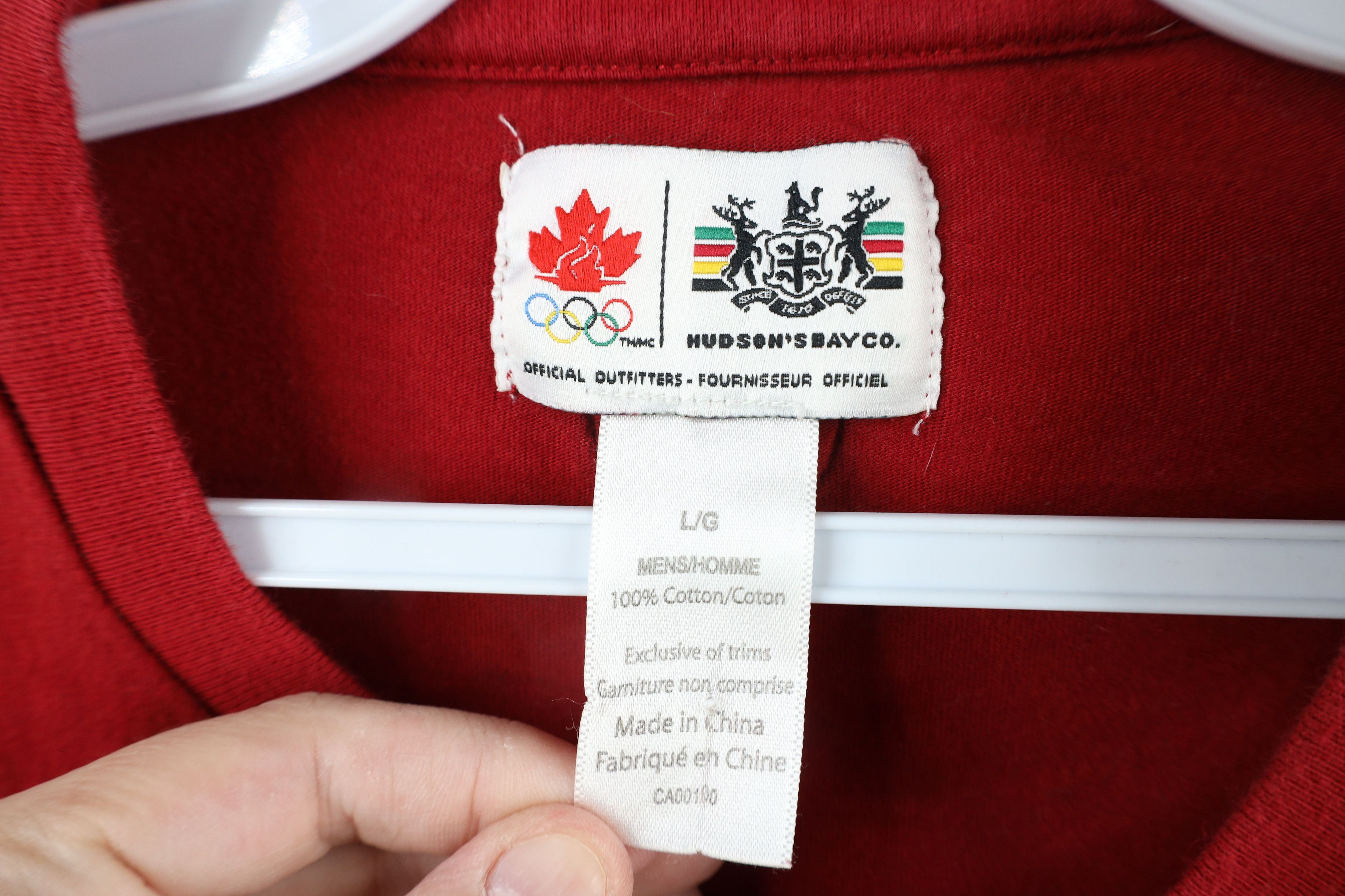Hudson × Vintage Hudsons Bay Co Team Canada Olympics Long Sleeve T-Shirt Size US L / EU 52-54 / 3 - 11 Thumbnail