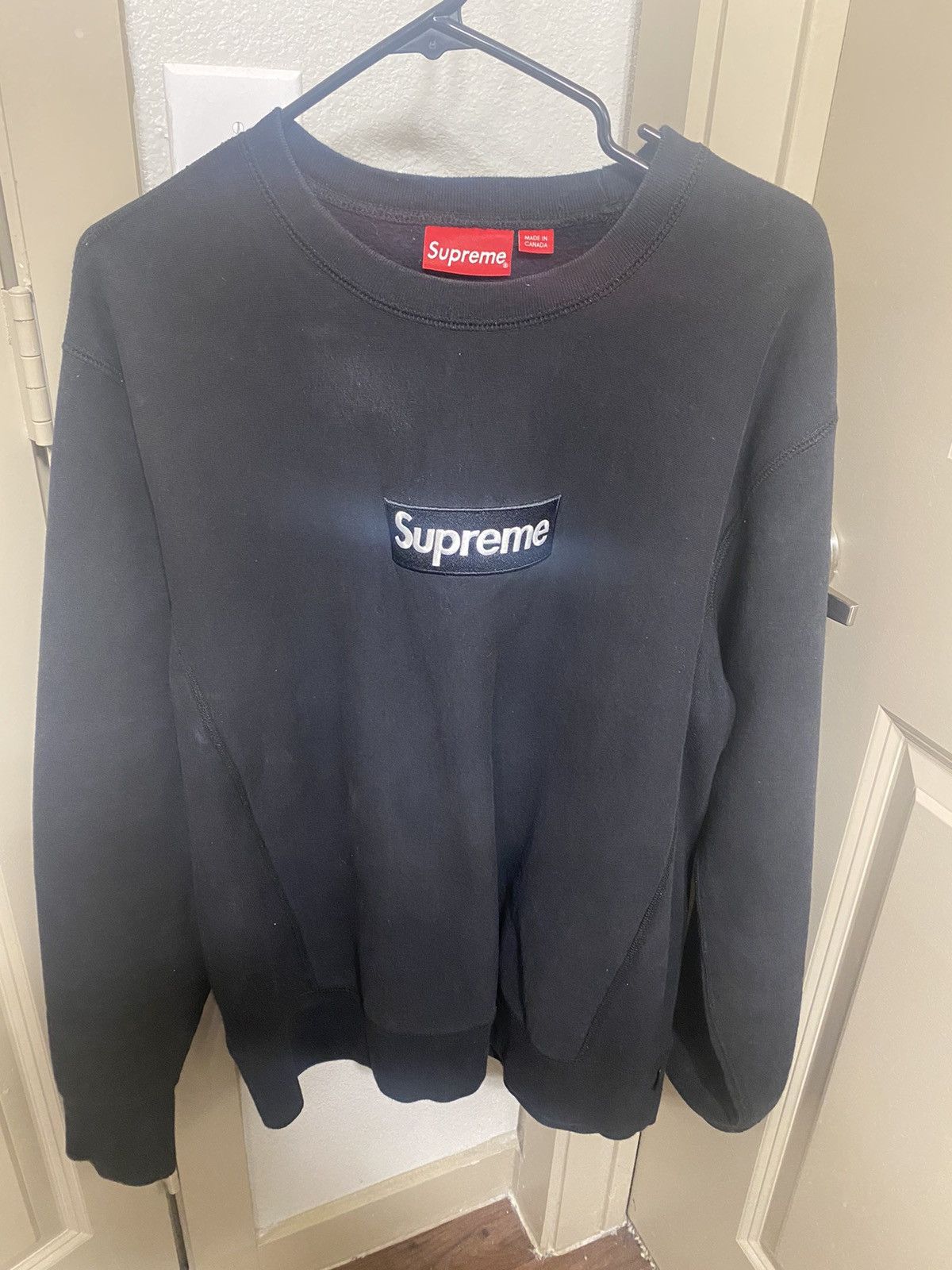 Supreme Supreme black box logo crewneck Large | Grailed