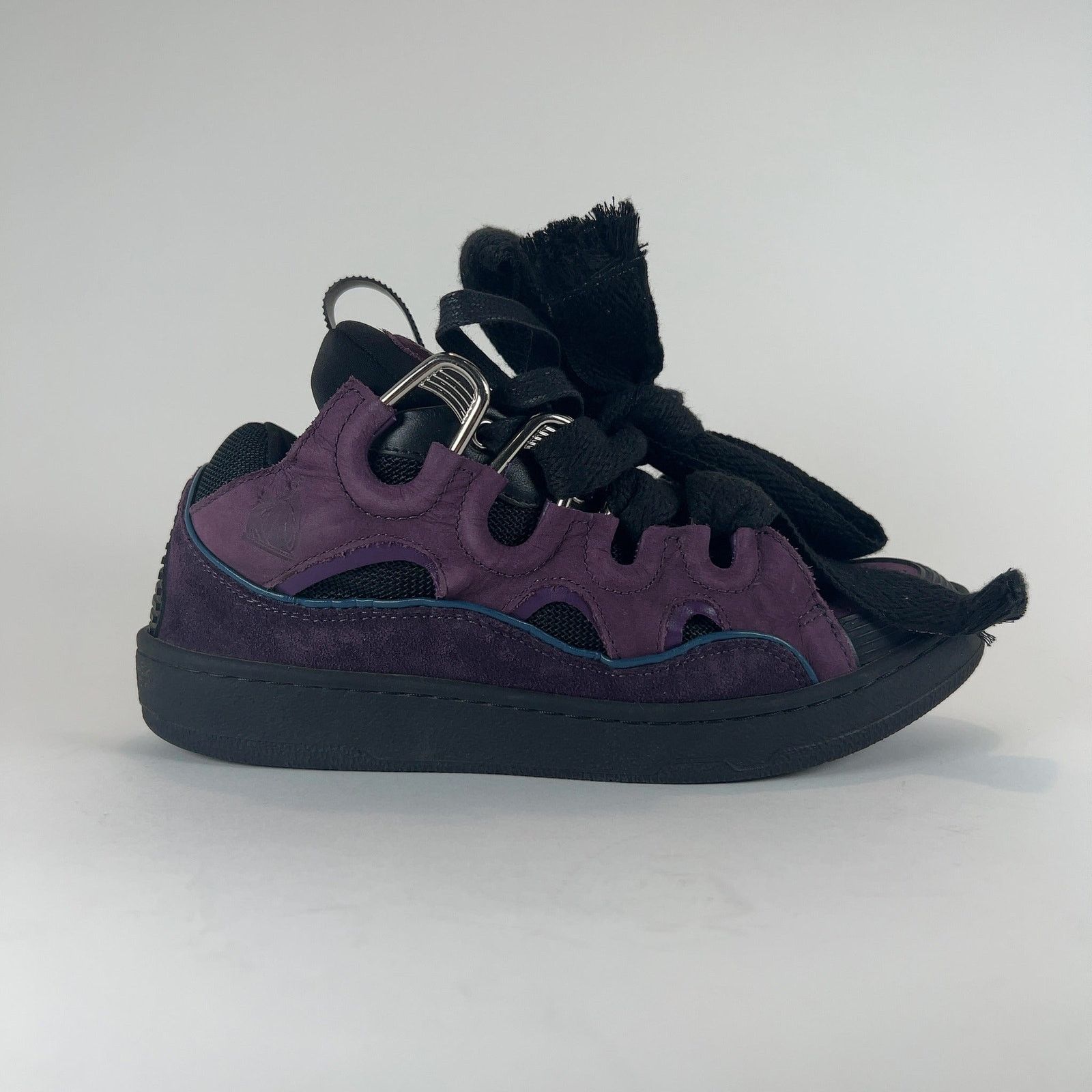 Lanvin Lanvin 'Curb' Suede Low-Top Sneakers Size US 7 / EU 40 - 1 Thumbnail