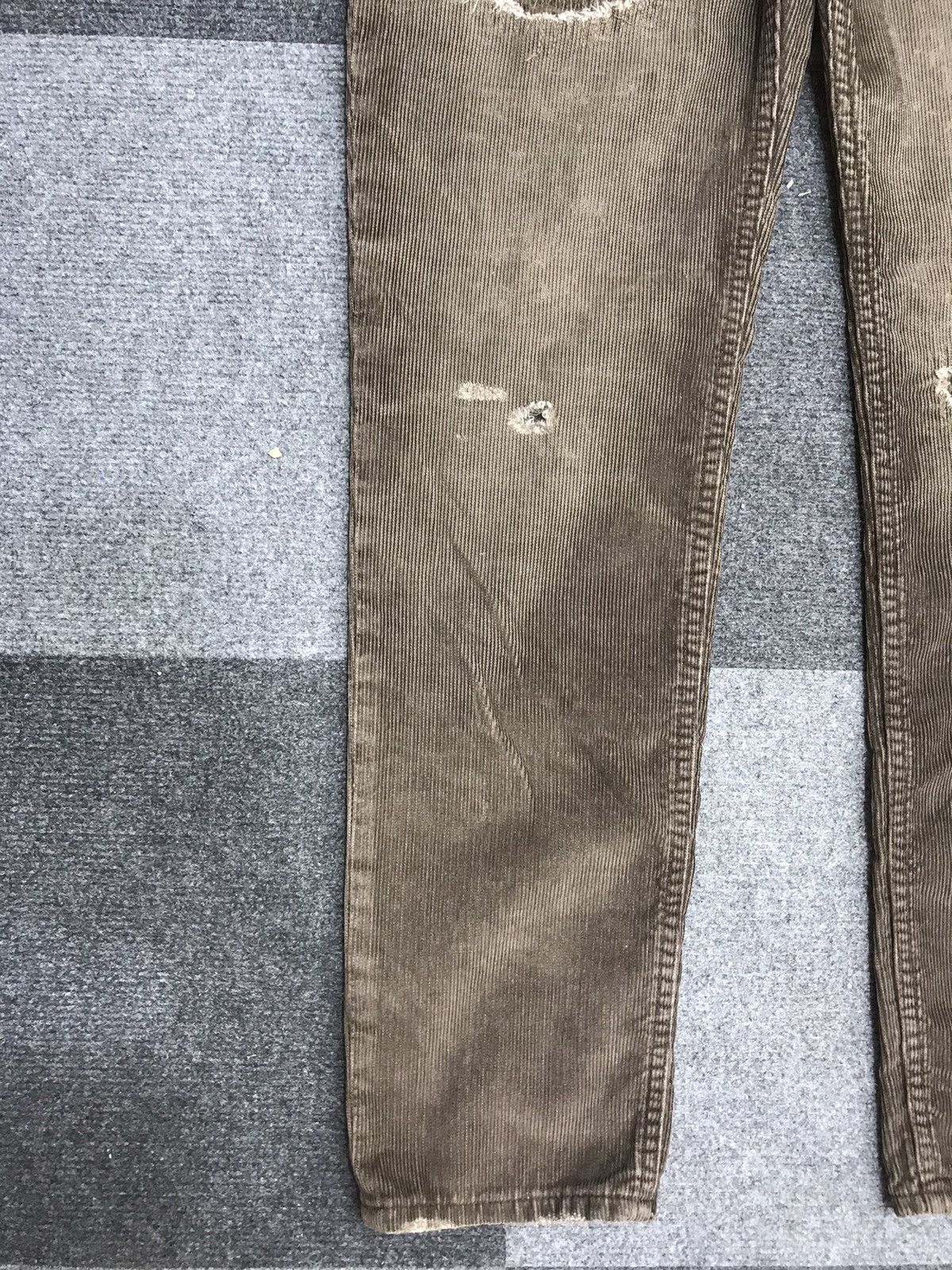 Japanese Brand Statement Pant CAPT HELM Japan Distressed Curduroy Pant Size US 29 - 8 Thumbnail