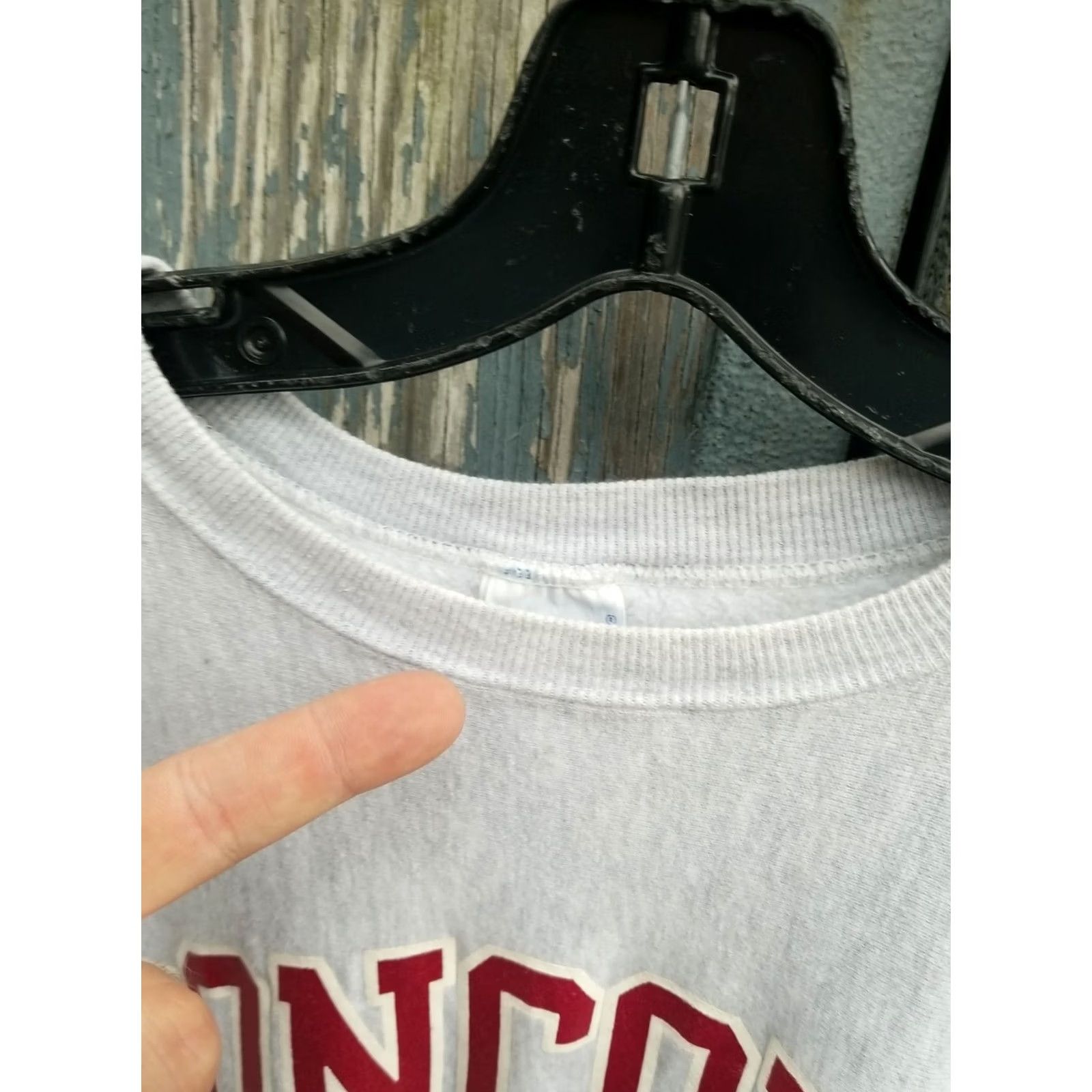 Champion VINTAGE Champion CONCORD COLLEGE Hooded Jacket XL Men Gray Weave Reverse Weave University 90s Distressed Size US XL / EU 56 / 4 - 2 Thumbnail