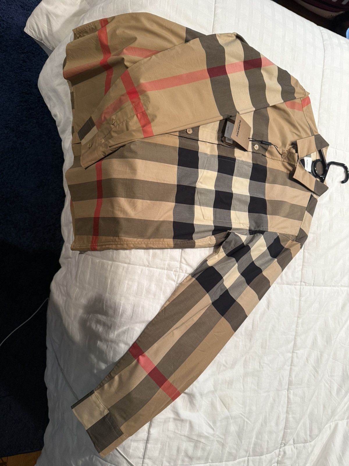 Burberry Burberry slim fit check cotton shirt Size US L / EU 52-54 / 3 - 3 Thumbnail