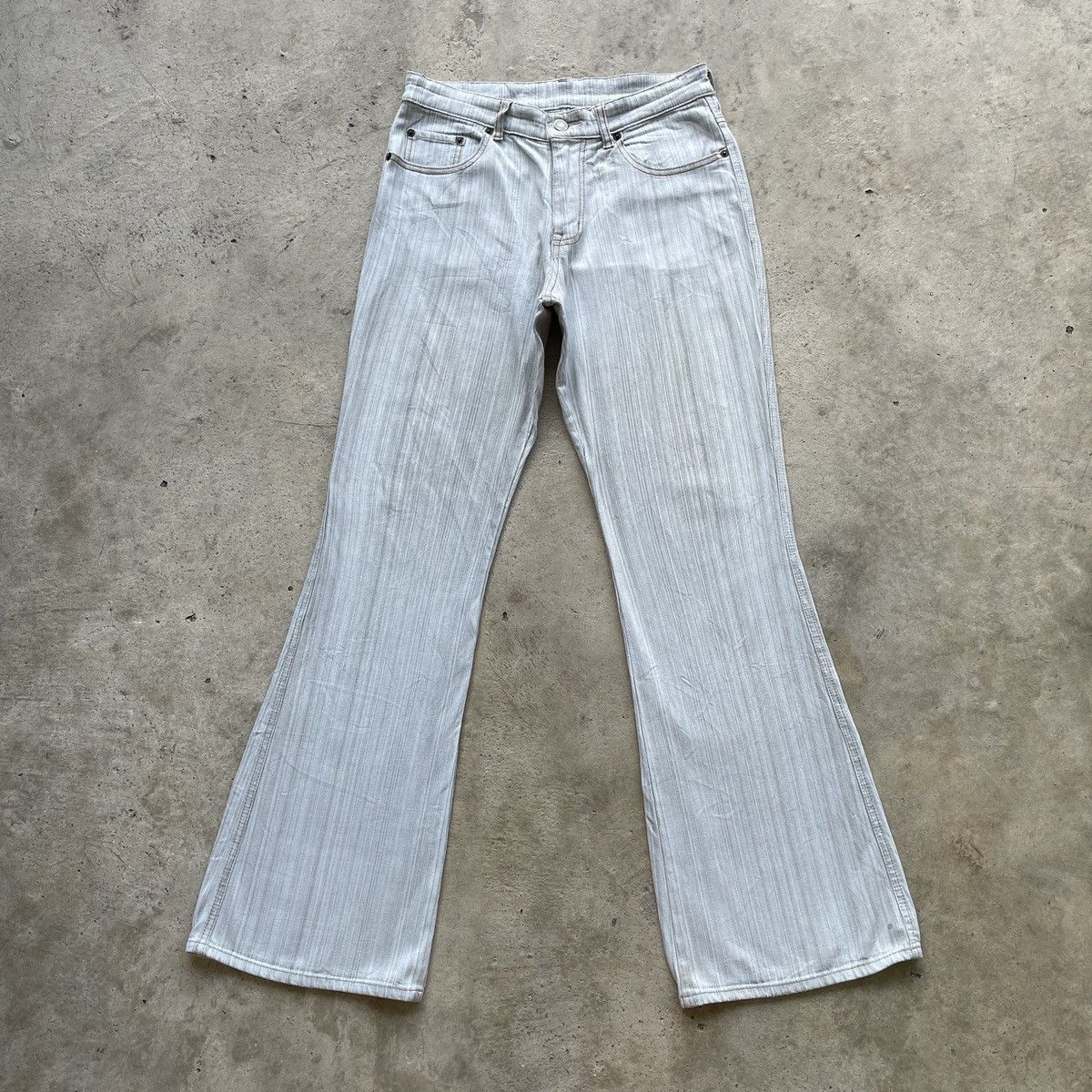 Japanese Brand Vintage Lemiore Jeans FLARE Faded Pants BOOTCUT W28x30.5 Size US 28 / EU 44 - 1 Thumbnail