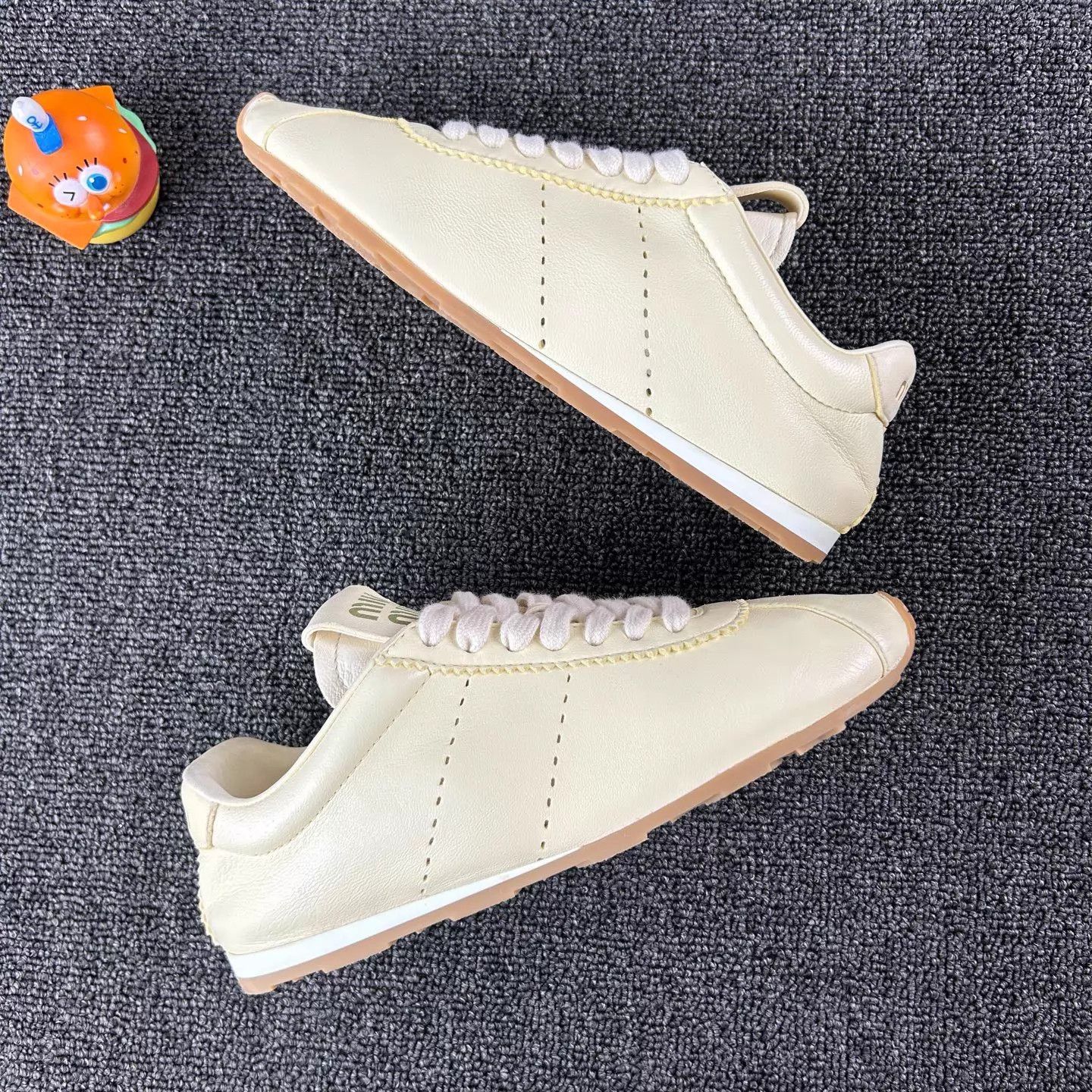 Miu Miu MIU MIU Beige German Trainer 36 Worn 1x Size US 5.5 / IT 35.5 - 4 Thumbnail