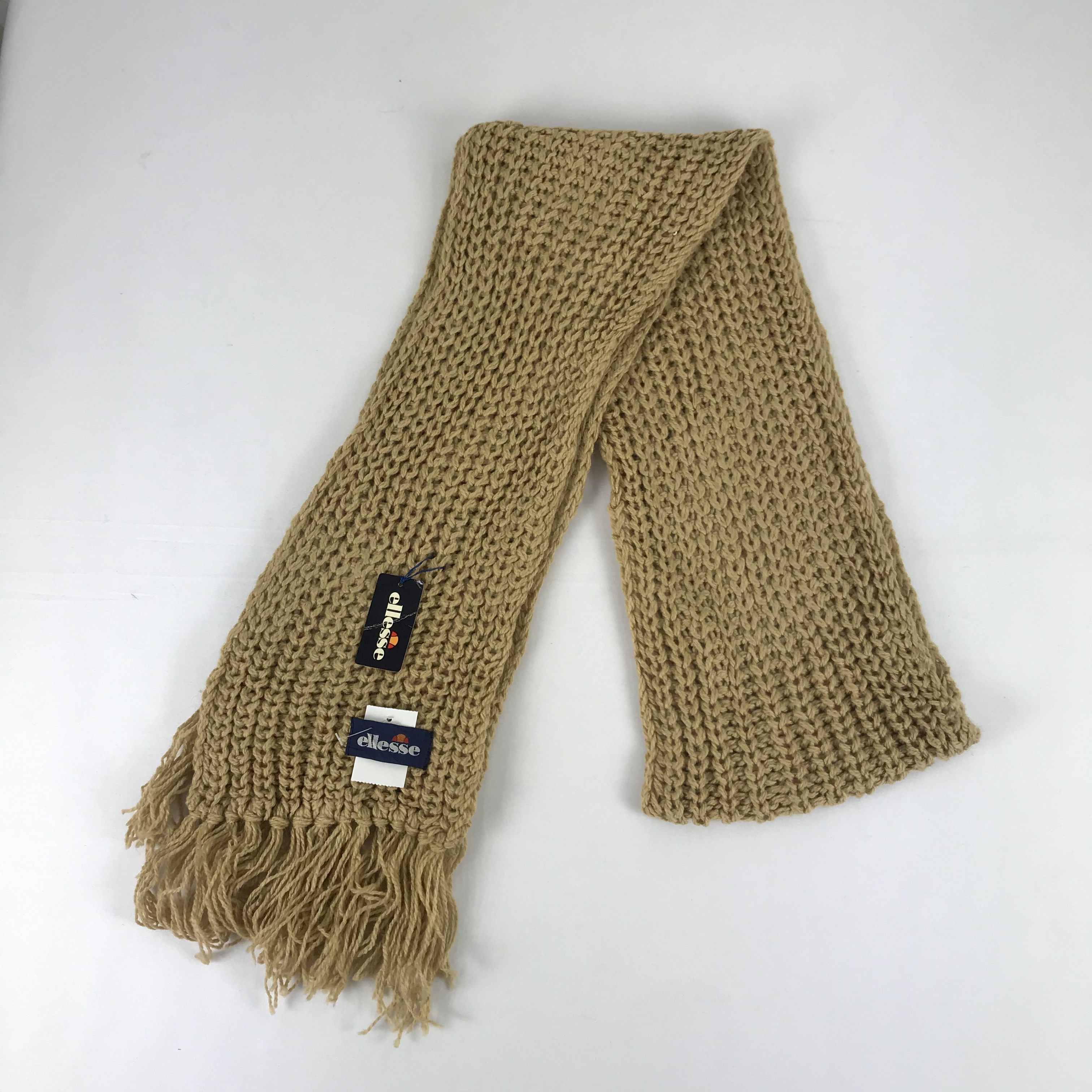 Ellesse NWT Vintage Elleesse Scarf Muffler Crochet Knitted Scarves Size ONE SIZE - 3 Thumbnail