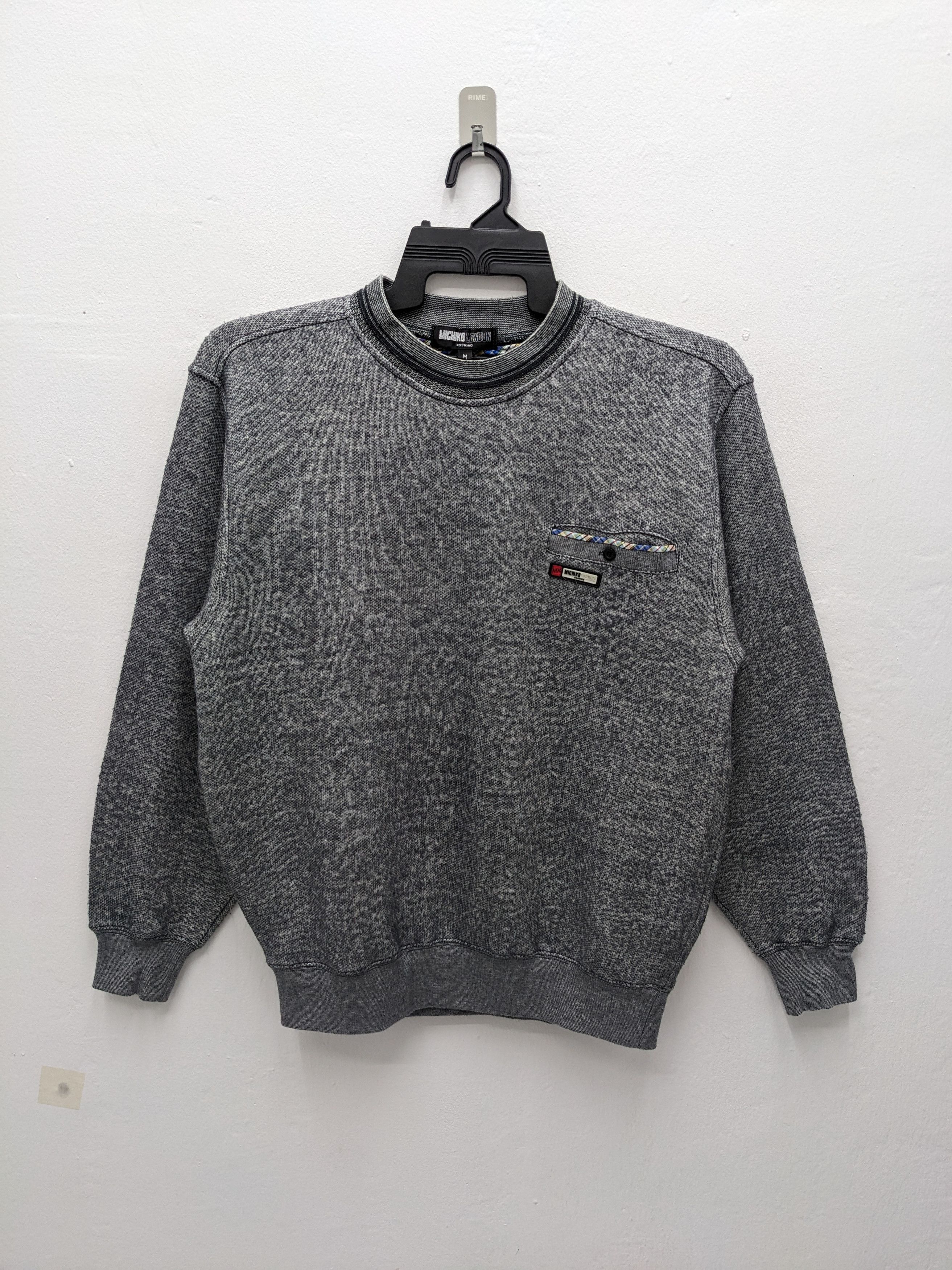 Michiko Koshino London Michiko Koshino London Crewneck Single Pocket Sweatshirt Size US M / EU 48-50 / 2 - 2 Thumbnail