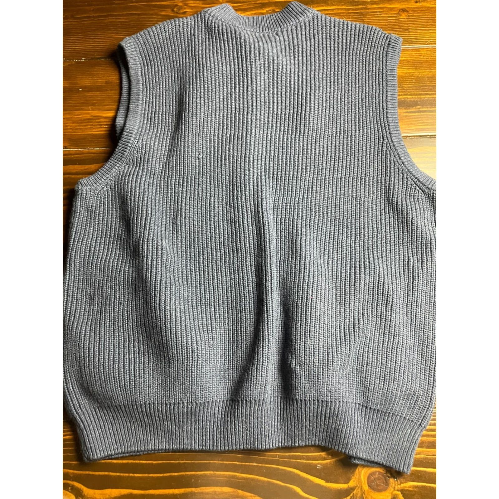 Vintage Cabela's Sweater Women's XL Full Zip Vest Suede Blue Brown Size XL Regular Fit Size XL / US 12-14 / IT 48-50 - 2 Thumbnail