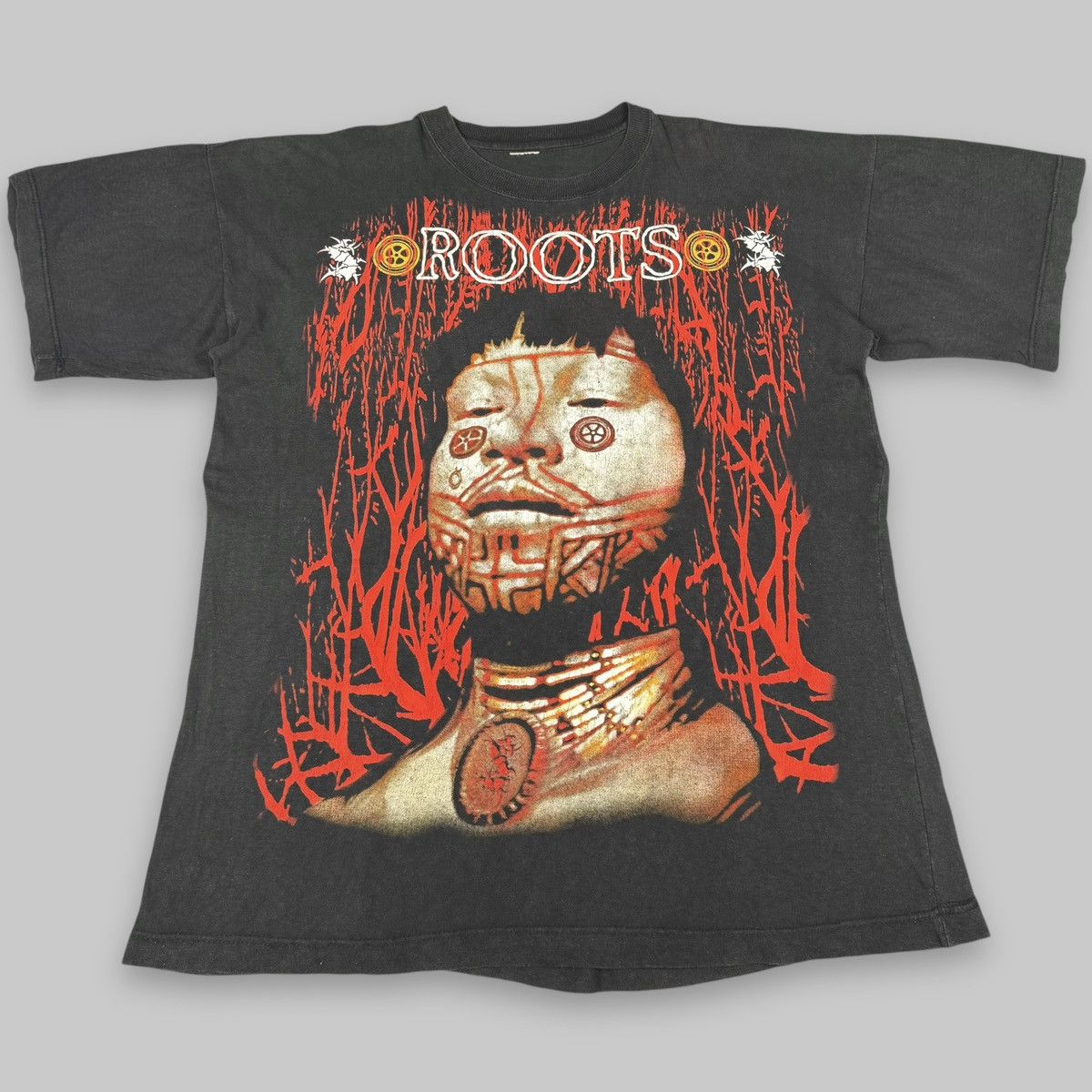 Band Tees Vintage Mid 90s Sepultura ‘Roots’ Euro Metal Band T Shirt Size US XL / EU 56 / 4 - 3 Thumbnail