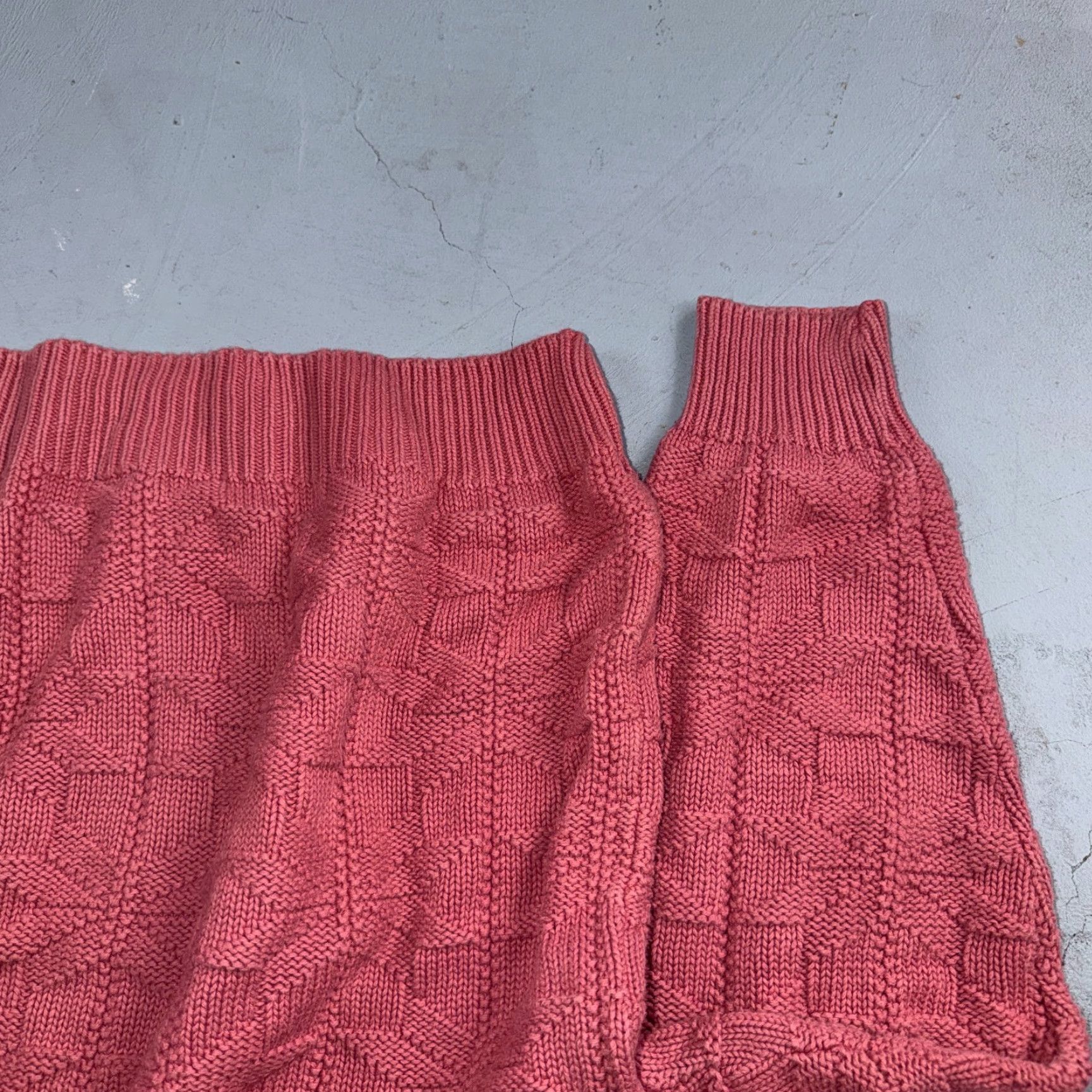 Vintage VINTAGE L.L. Bean Sweater XL Pink Crew Neck Fisherman Knit 80s Mens Size US XL / EU 56 / 4 - 8 Thumbnail