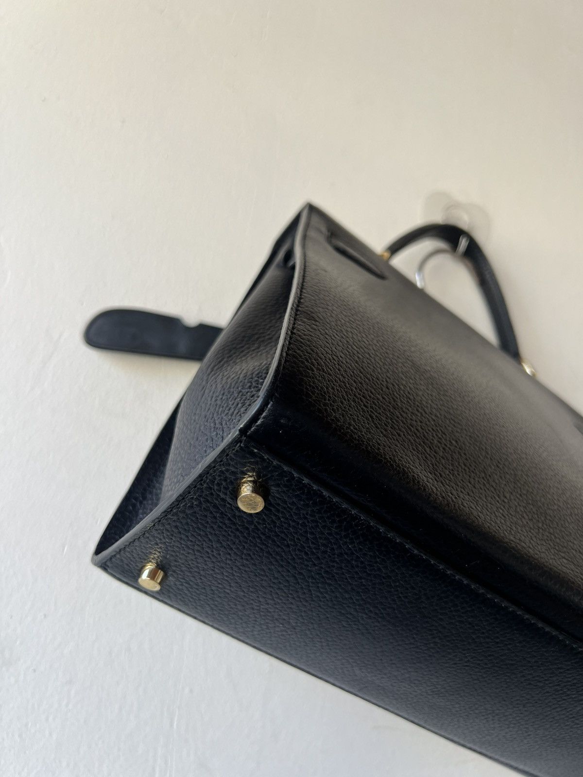 Leather Royal Grace Paris Black Leather Kelly Bag Size ONE SIZE - 20 Thumbnail