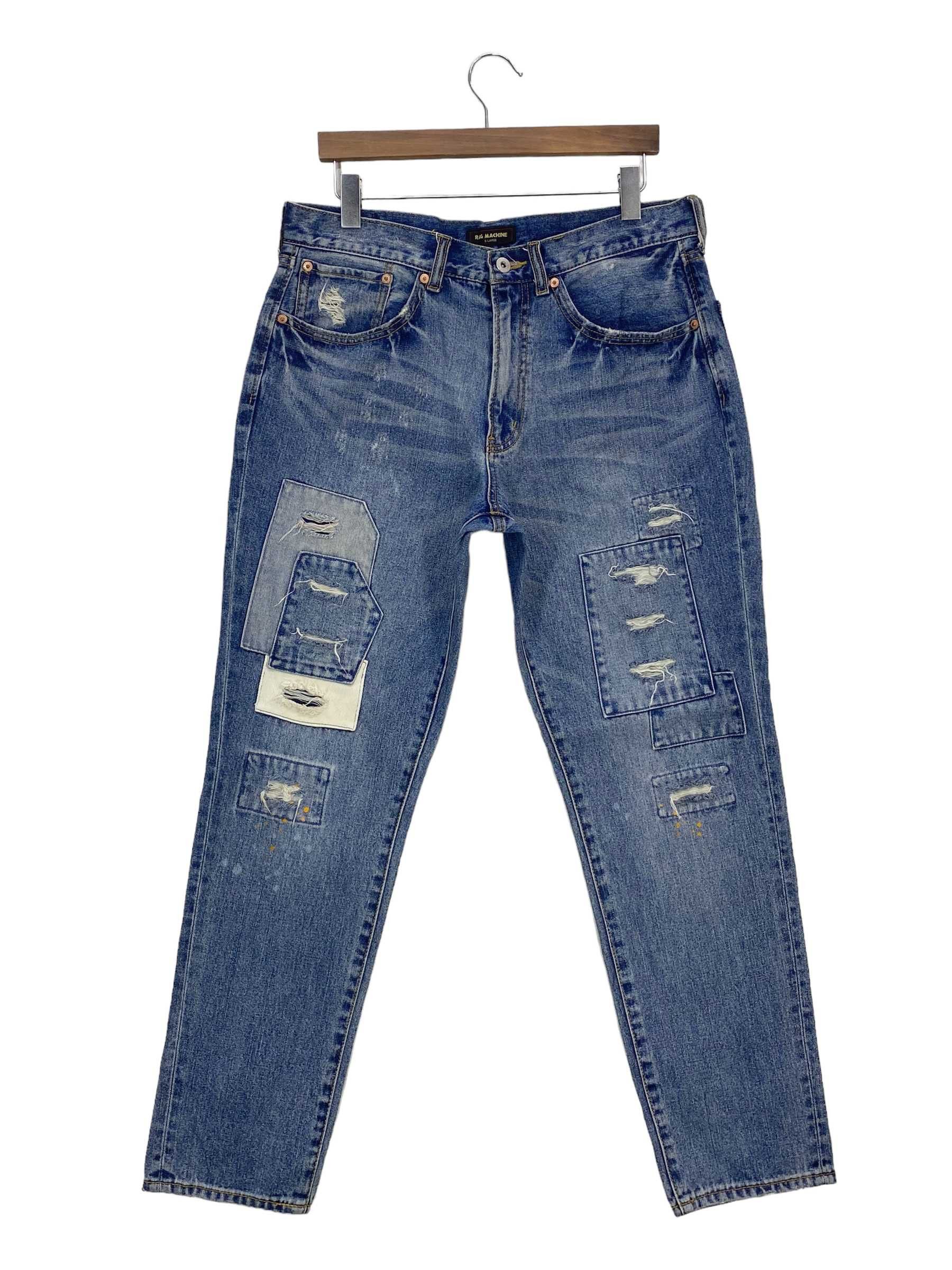 Japanese Brand Rag Machine Baggy Jeans Hip Hop Jeans Size US 34 / EU 50 - 1 Thumbnail