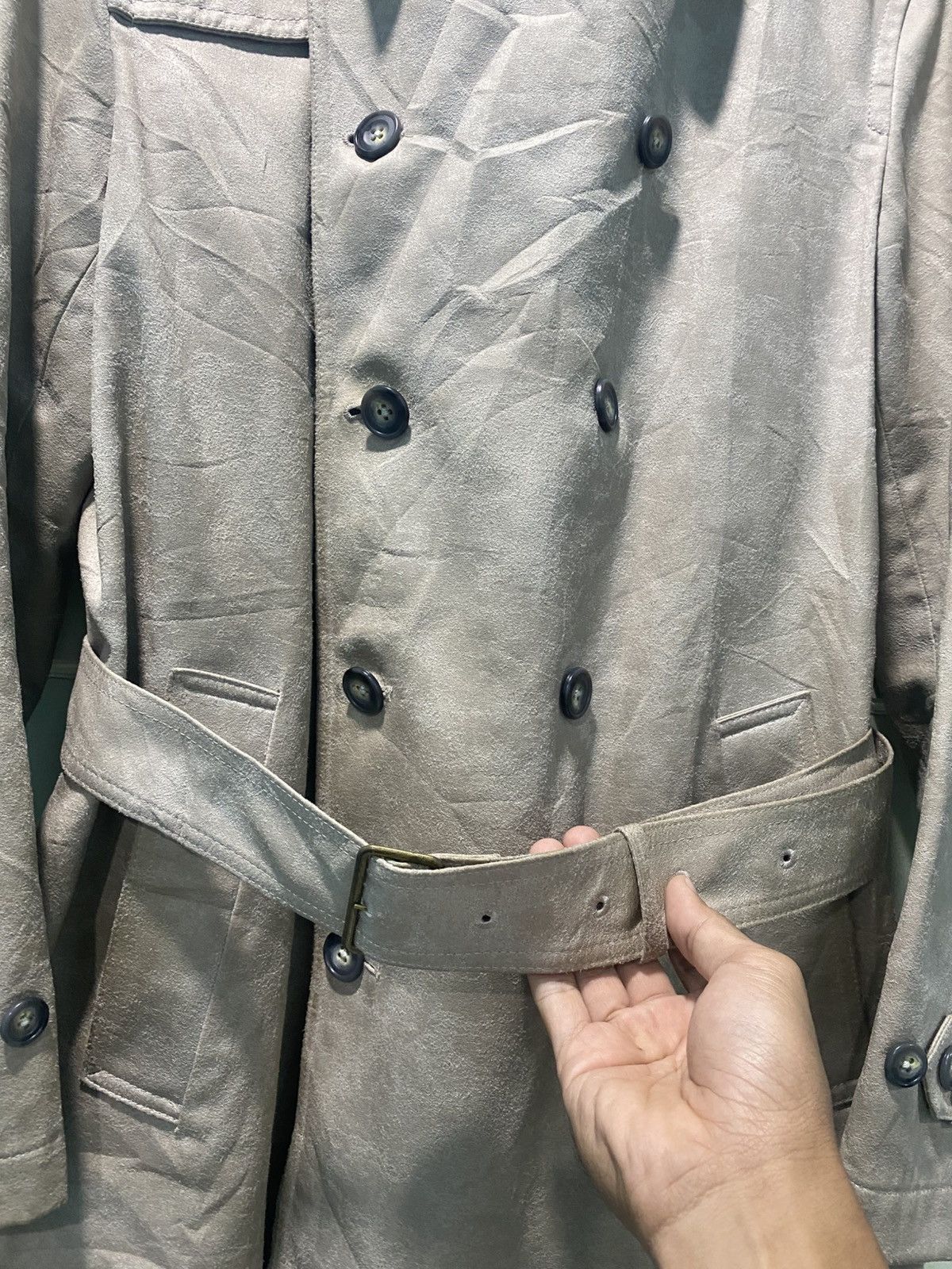Tornado Mart Tornado Mart Suede Double Breasted Jacket Size US L / EU 52-54 / 3 - 8 Thumbnail