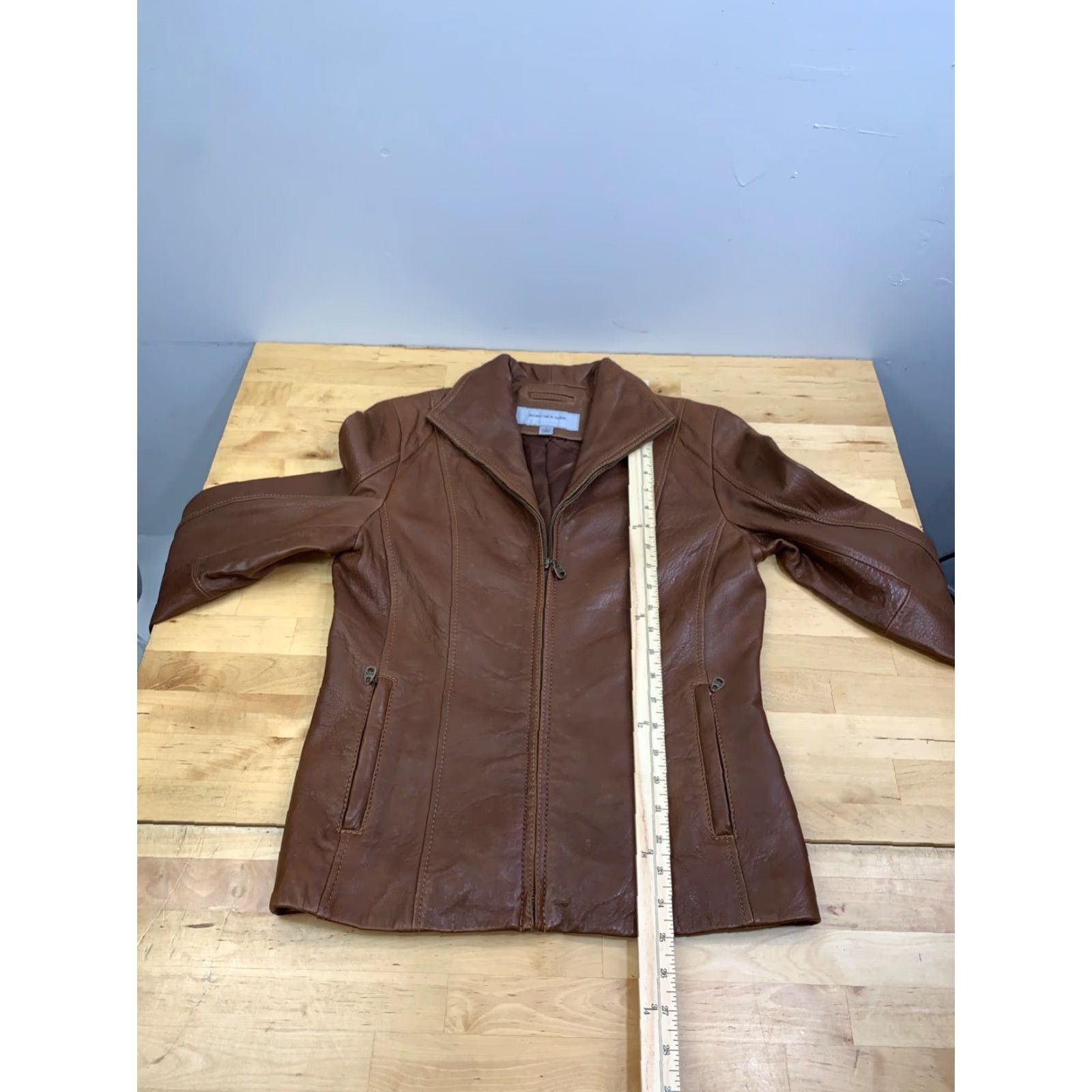 Andrew Marc Marc New York Andrew Marc Lambskin Jacket Womens S Brown Size S / US 4 / IT 40 - 7 Thumbnail