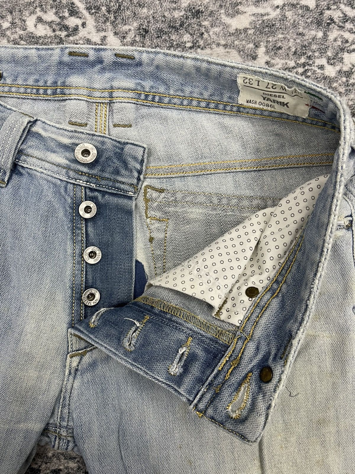 Diesel Diesel Yarik Jeans – W27 L32 – Made in Italy Size US 27 - 8 Thumbnail