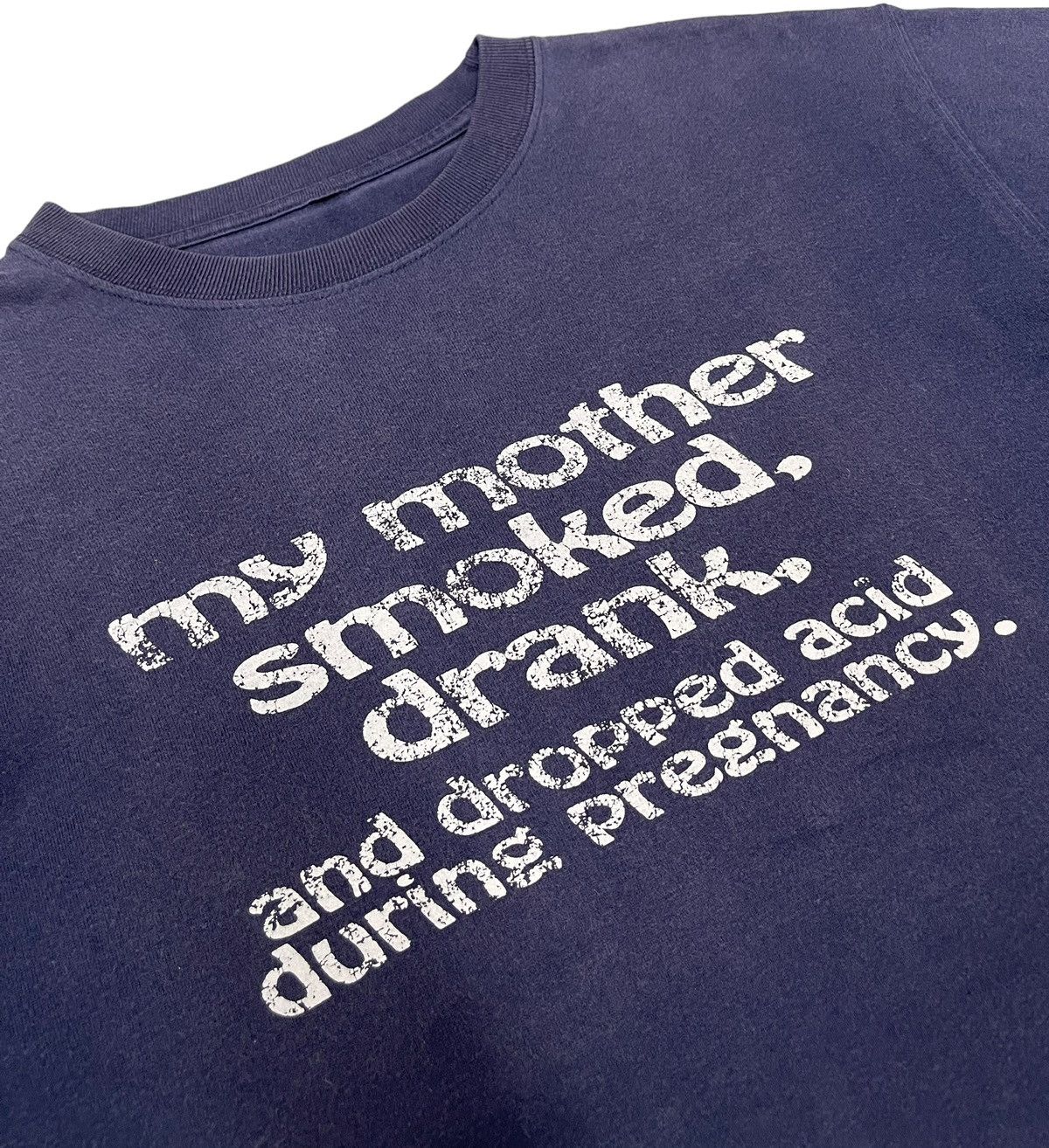 Japanese Brand VERY RARE‼️ Vintage Distressed Drugged Statement tee Size US M / EU 48-50 / 2 - 2 Thumbnail