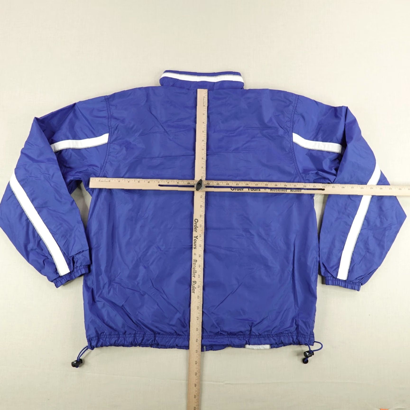 Adidas VINTAGE adidas Jacket Men M Blue White Windbreaker Track Coat Full Zip Y2k Size US M / EU 48-50 / 2 - 5 Thumbnail