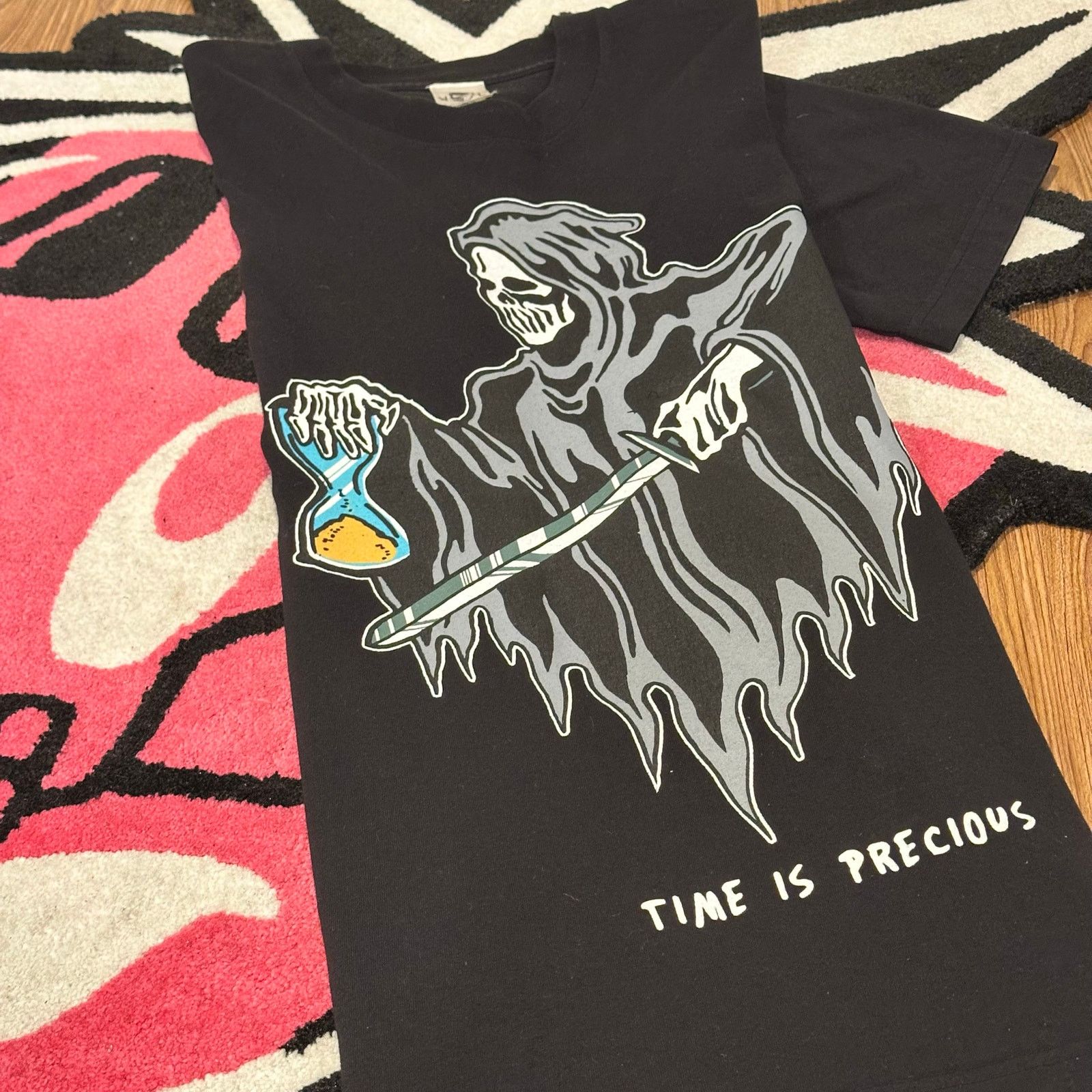 Warren Lotas Warren Lotas Time Is Precious T-shirt – Black – Size L Size US L / EU 52-54 / 3 - 3 Thumbnail