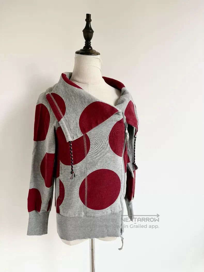 Vivienne Westwood Vivienne Westwood Grayish red pieced large polka dot jacke Size S / US 4 / IT 40 - 2 Thumbnail
