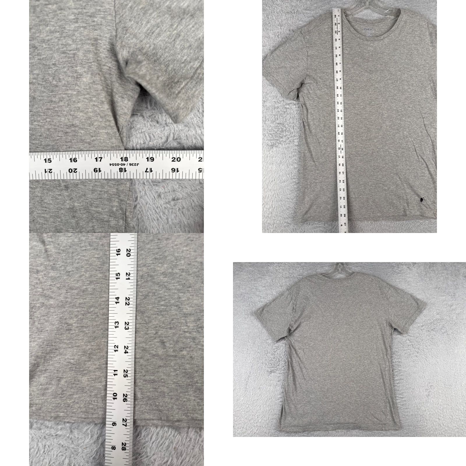 Ralph Lauren Polo Ralph Lauren Shirt Adult Large Gray Crew Neck 100% Cotton Slim Fit Size US L / EU 52-54 / 3 - 8 Thumbnail