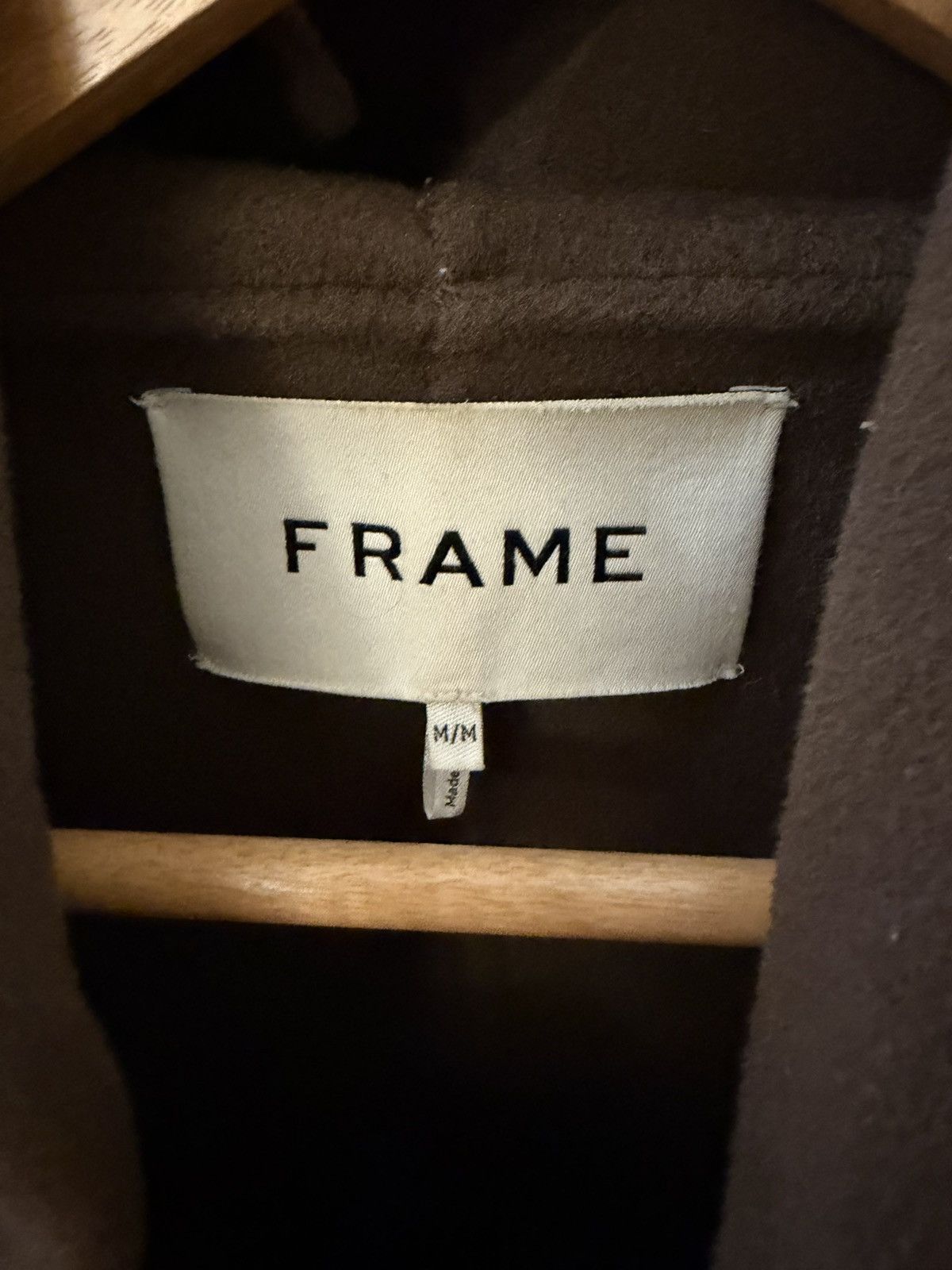 Frame Frame Brown Double Face Boiled Wool Hoodie Medium Size US M / EU 48-50 / 2 - 4 Thumbnail