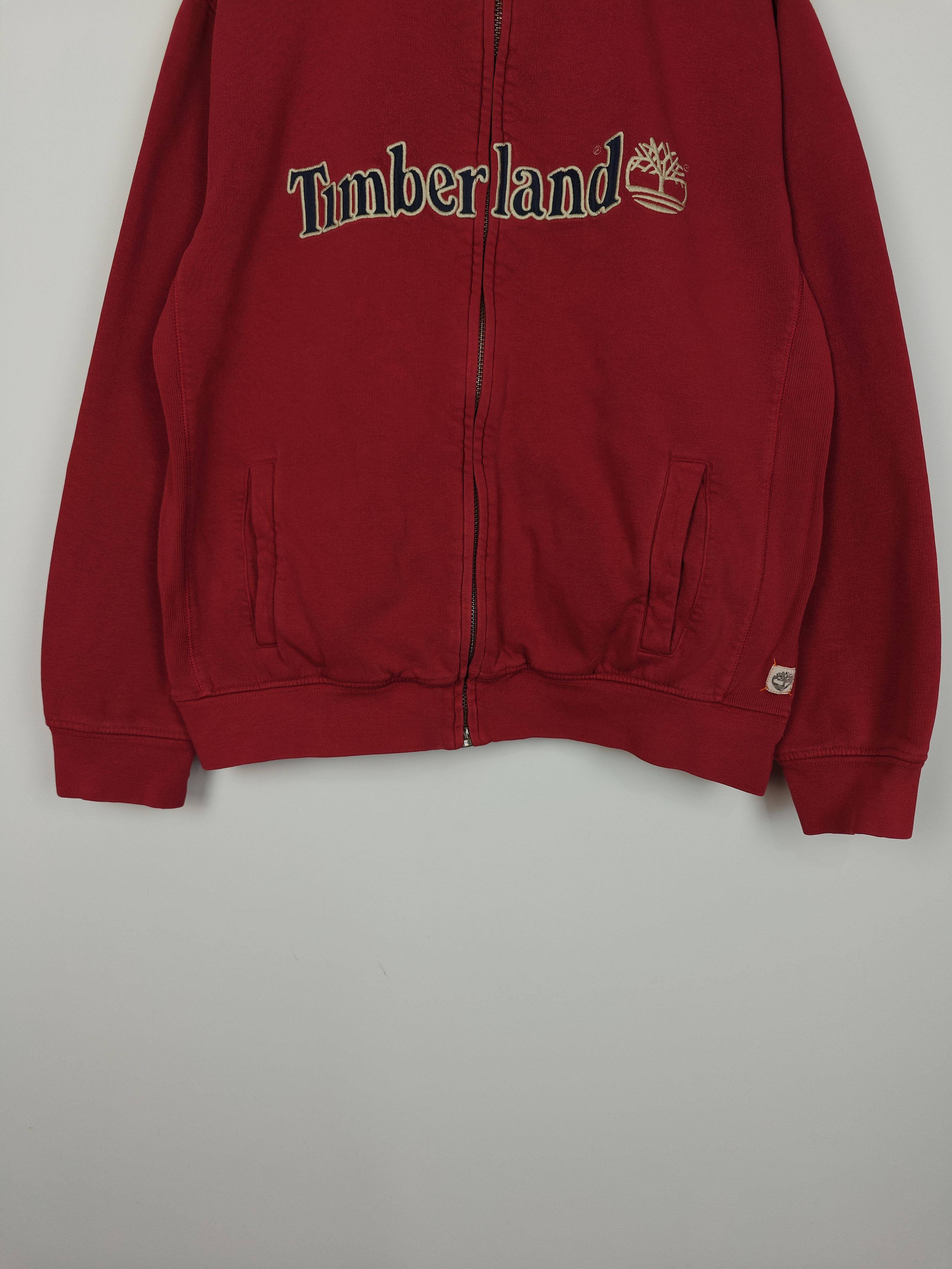 Timberland Timberland Vinatge Zip Jacket Center Logo Red size L Size US L / EU 52-54 / 3 - 3 Thumbnail