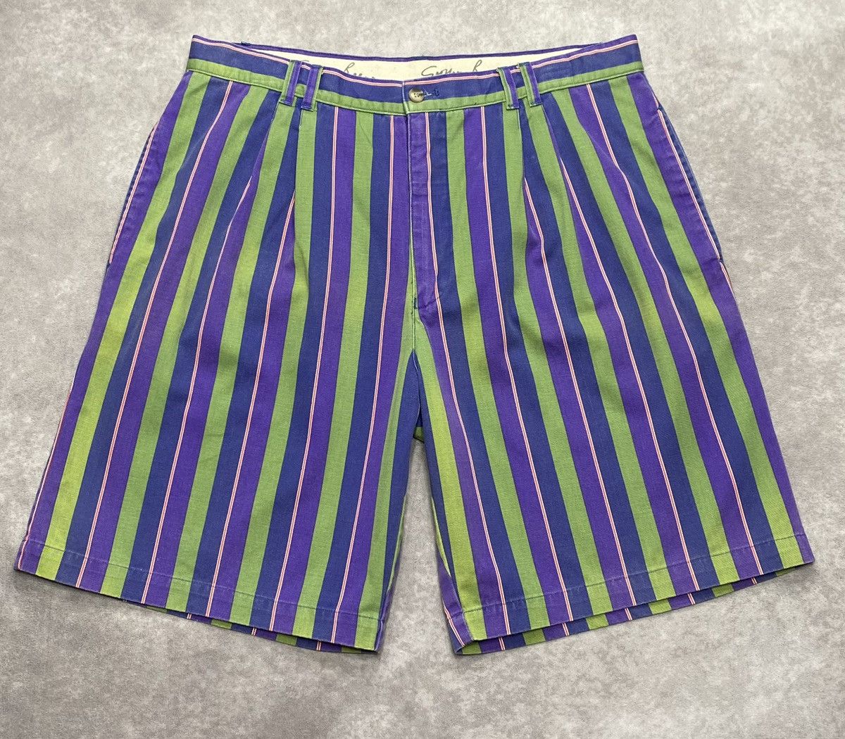 90’s Vintage Geoffrey Beene Striped Shorts