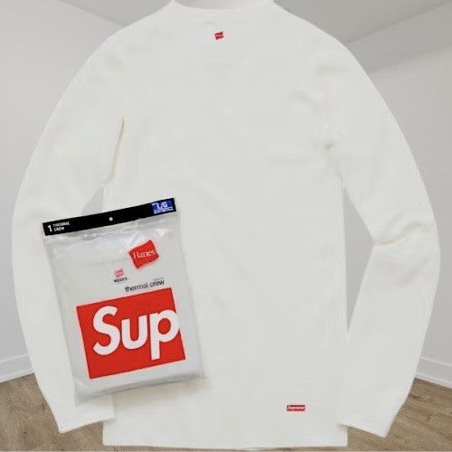 Supreme Supreme x Hanes Thermal Crew (1 Pack) XL FW25 Size ONE SIZE - 1 Thumbnail
