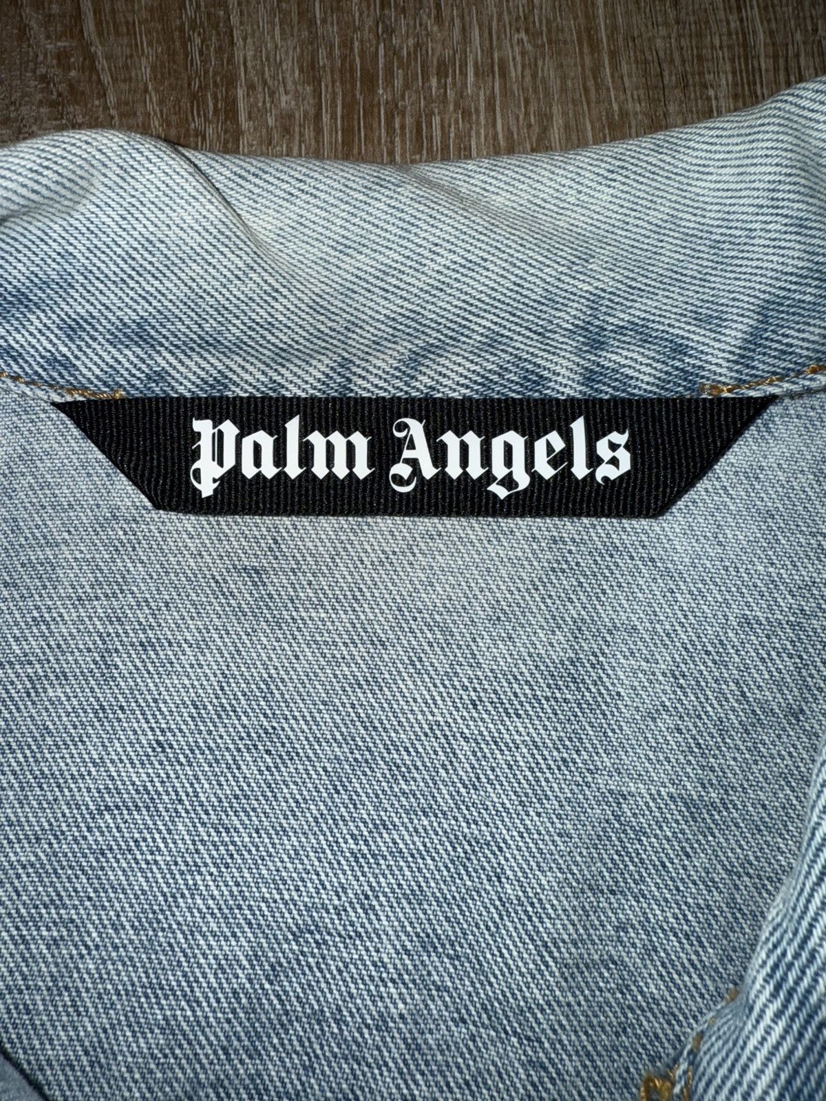 Palm Angels Palm Angels Sacred Heart Denim Jacket Size US S / EU 44-46 / 1 - 5 Thumbnail