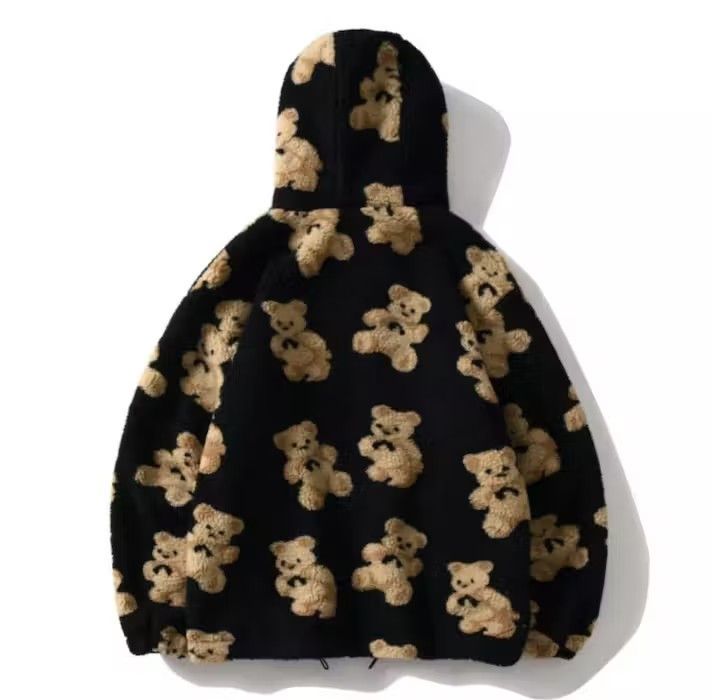 Japanese Brand Bears Teddy Black Hoodie Sweatshirt Pullover Jersey Jumper Size US M / EU 48-50 / 2 - 2 Thumbnail