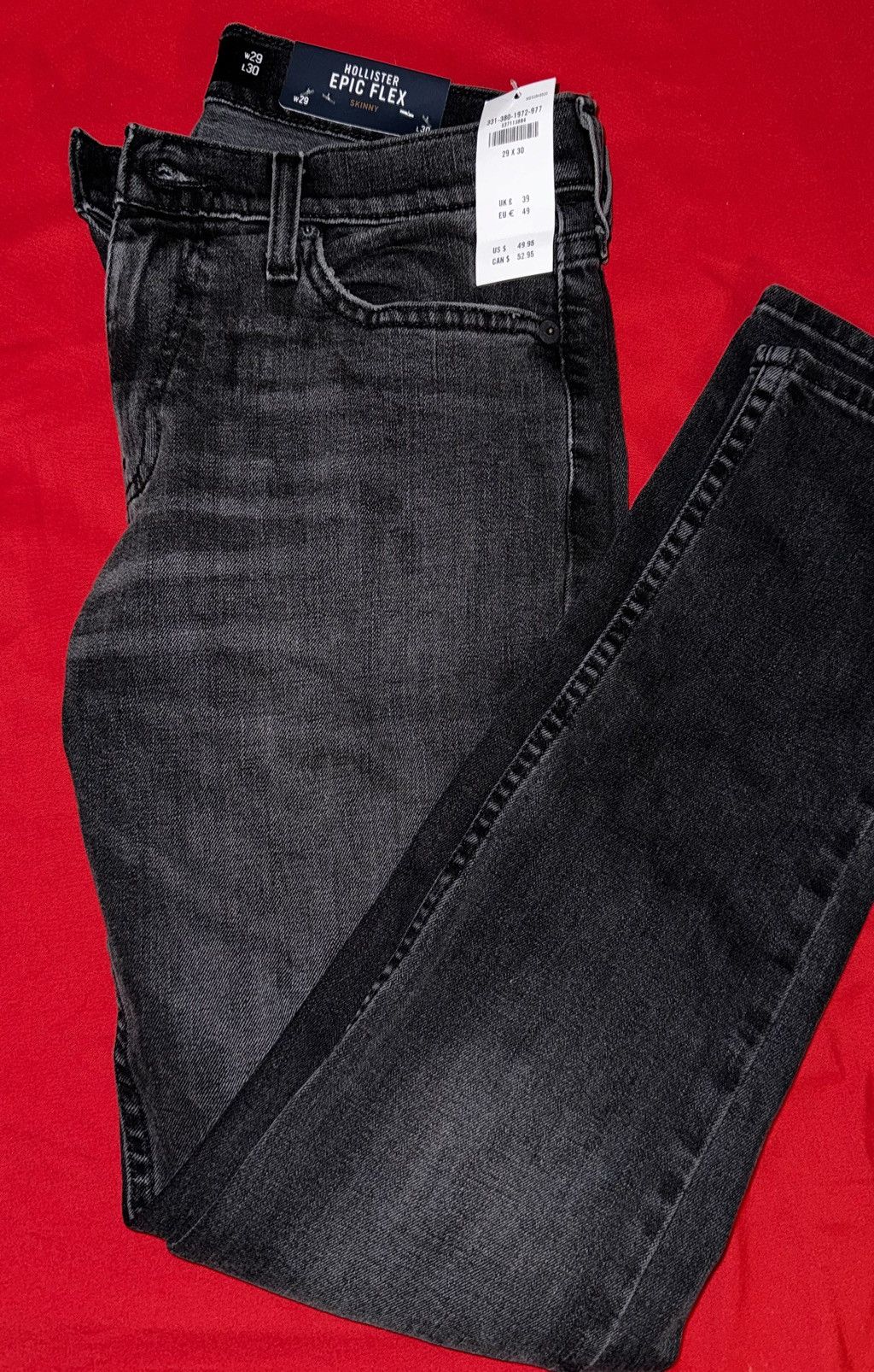 Hollister Hollister Black Skinny Jeans 29x30 Size US 29 - 2 Thumbnail