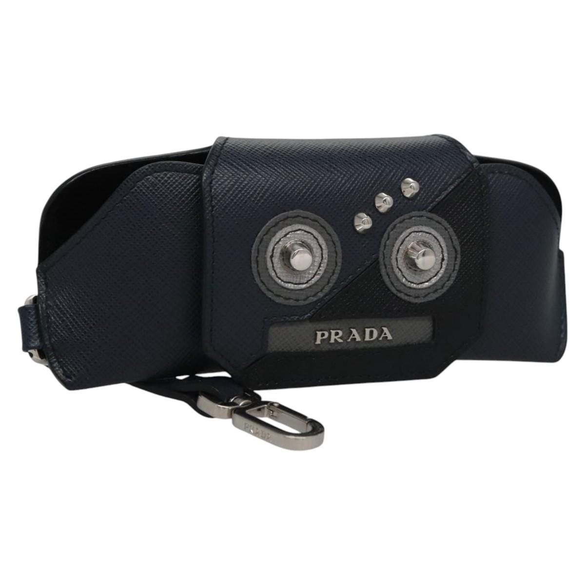 Prada -- Navy Leather Clutch Bag (Pre-Owned) Size ONE SIZE - 1 Thumbnail
