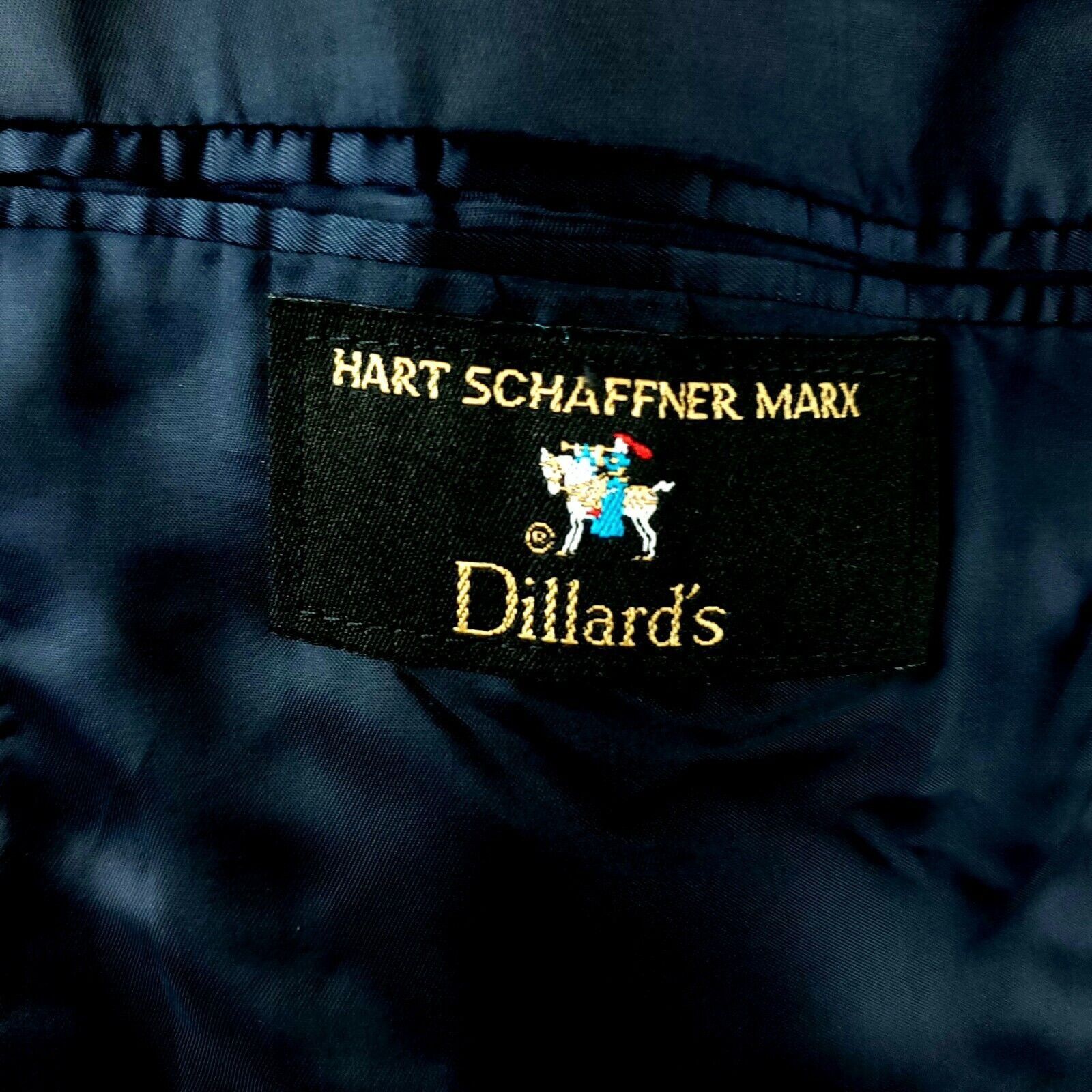 Hart Schaffner Marx Hart Schaffner Marx 42L 2 Button Glen Check Blue Wool Blazer Size 42L - 8 Thumbnail