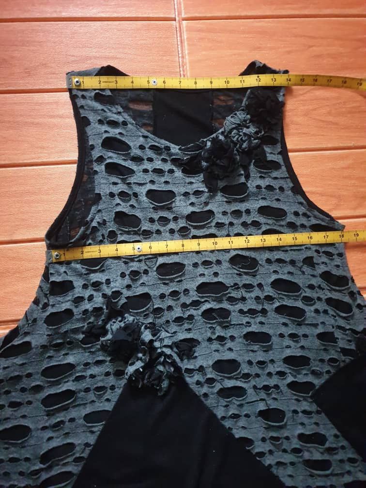 Japanese Brand Harajuku punk gothic distressed Blousses Size M / US 6-8 / IT 42-44 - 8 Thumbnail