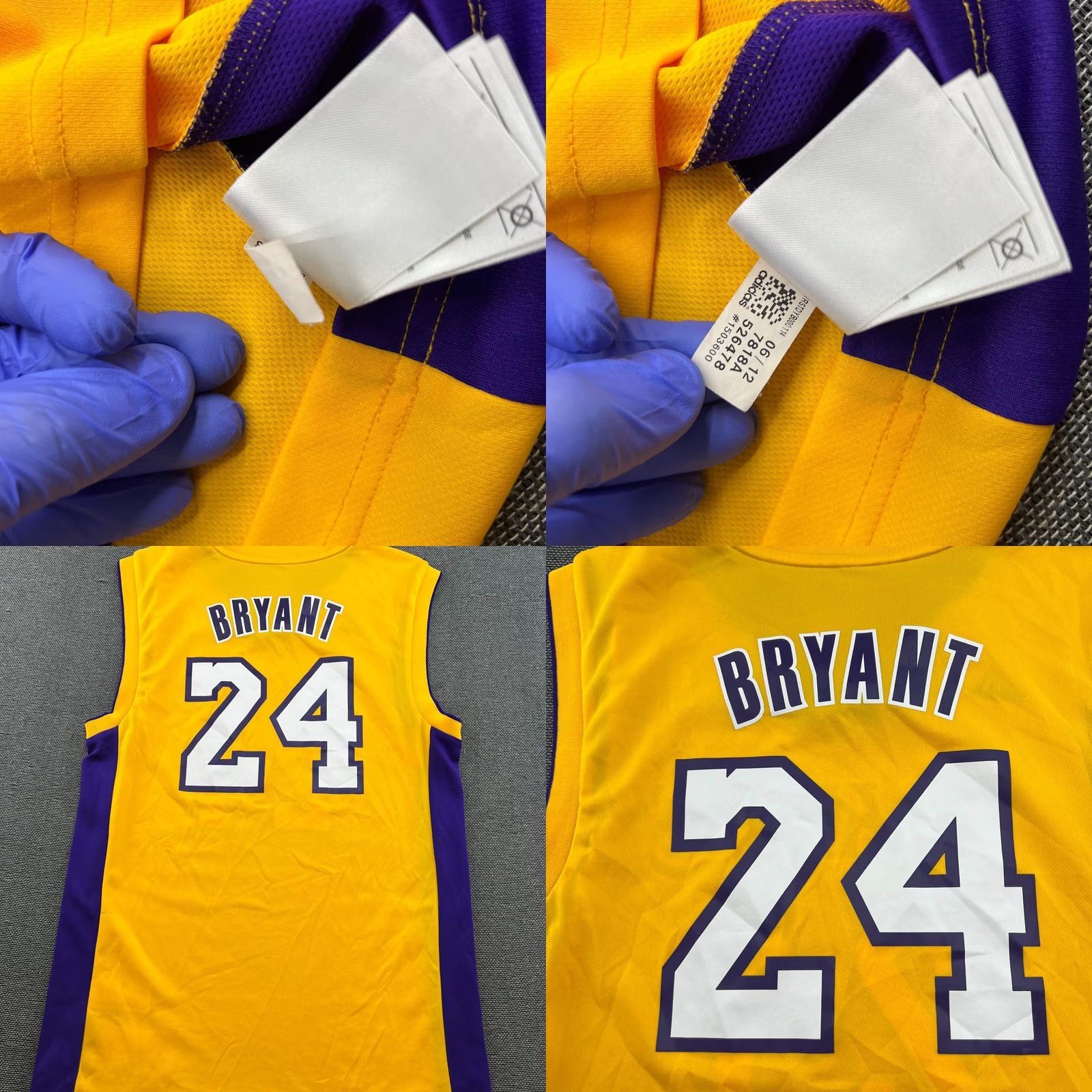 Adidas LA Lakers Kobe Bryant 2012 Basketball Jersey Mens Small Sleeveless Tank Adidas Yellow Size US S / EU 44-46 / 1 - 8 Thumbnail