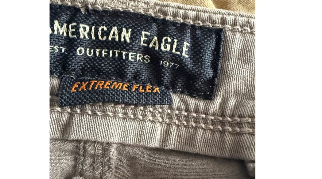 American Eagle Outfitters American Eagle Pants Mens 36x32 Gray Slim Straight Stretch Size US 36 / EU 52 - 3 Thumbnail