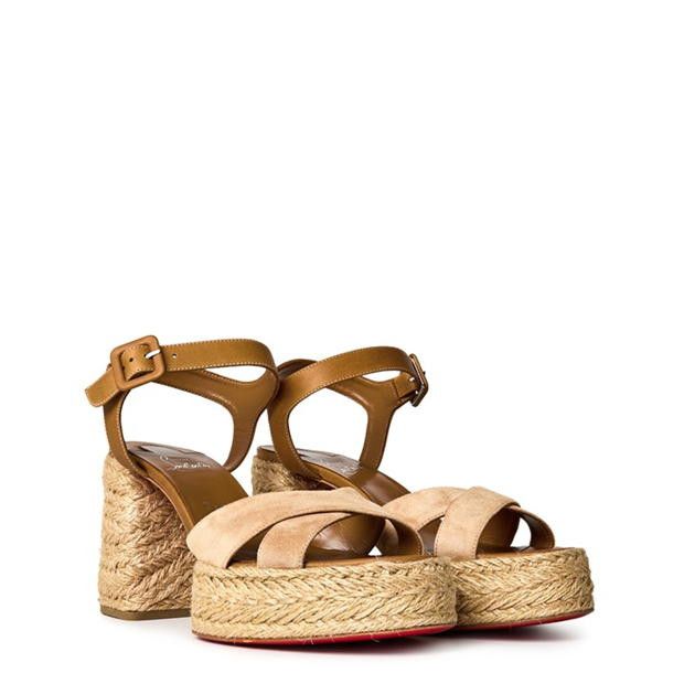 Christian Louboutin Calakala 85mm Wedges Size US 10 / IT 40 - 4 Thumbnail