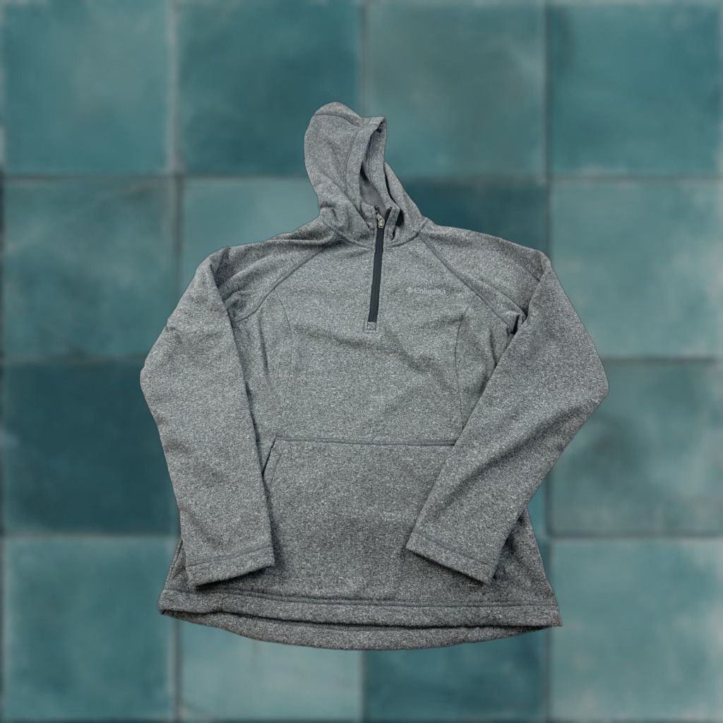 Vintage Columbia Hoodie Sweatshirt Women’s Small Gray 1/4 Zip Fleece Pullover Hooded Long Sleeve Womens Small Gray Pullover Activewear Coopreme? Size S / US 4 / IT 40 - 1 Thumbnail