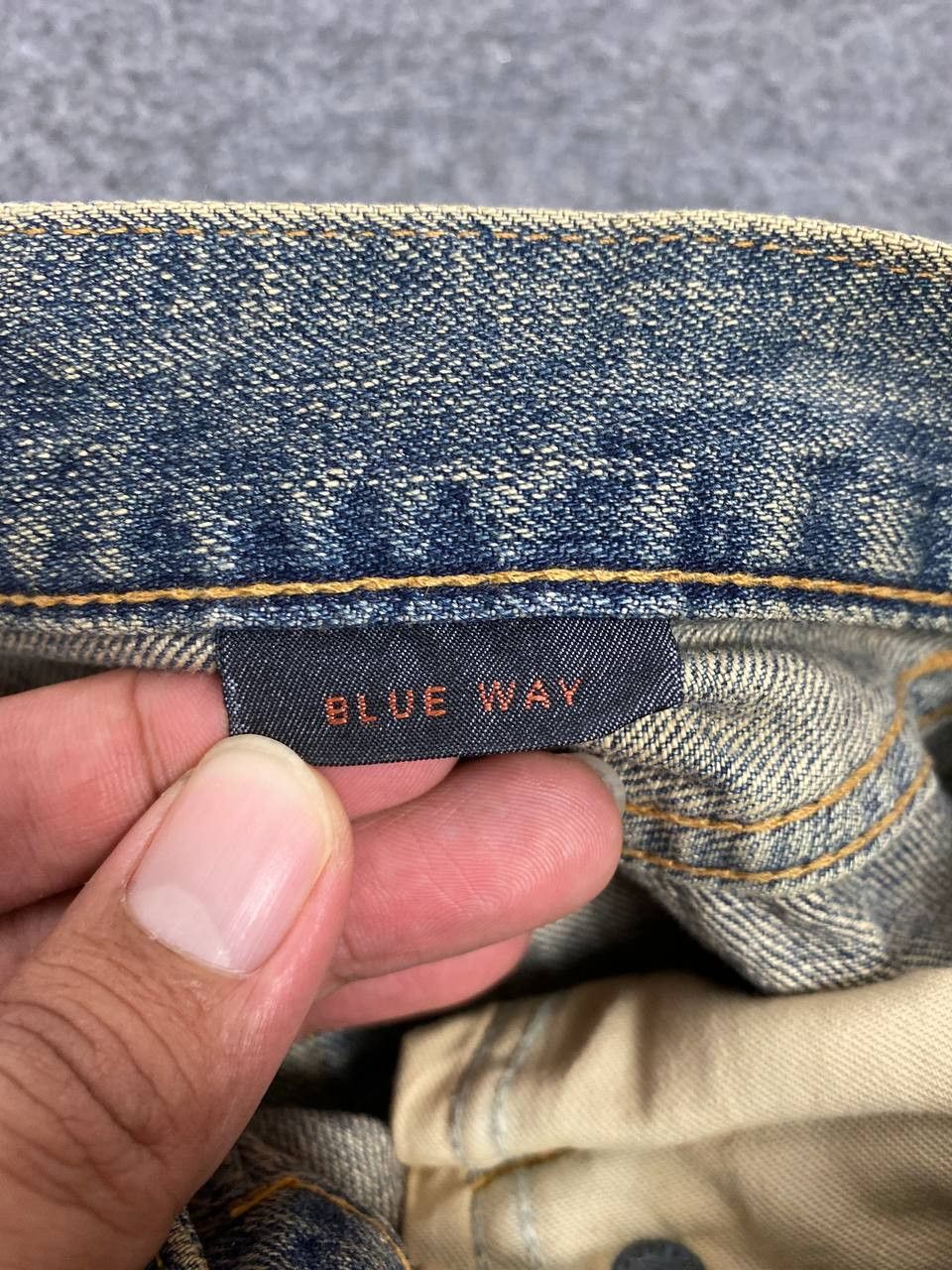 Japanese Brand blue way japanese brand distressed denim nice design Size US 34 / EU 50 - 16 Thumbnail