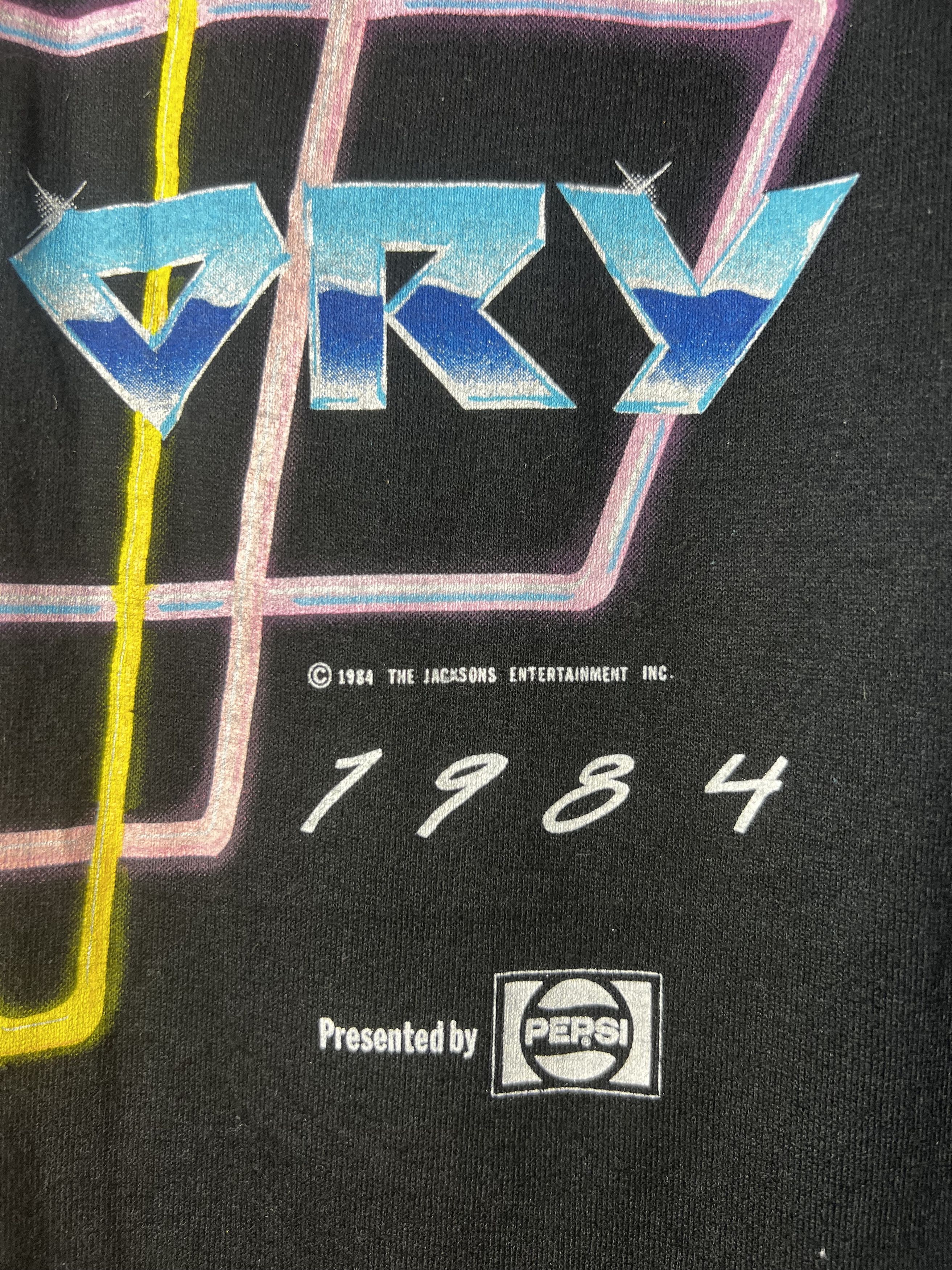 Vintage NEW Vintage 1984 Michael Jackson Victory Tour T-Shirt Size US S / EU 44-46 / 1 - 9 Thumbnail