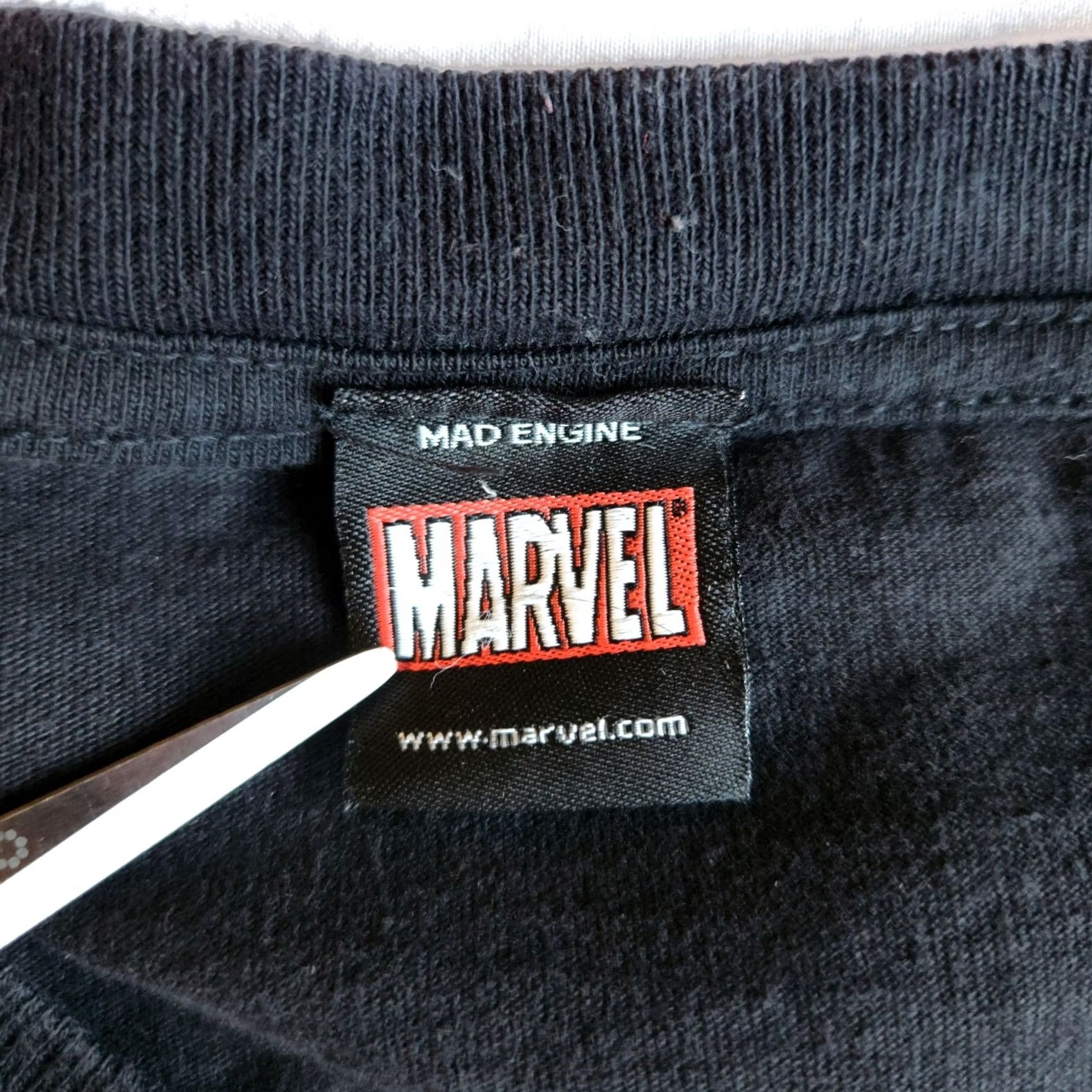 Vintage VINTAGE Marvel T-Shirt Men L Black Short Sleeve Crew Neck Graphic Thanos Avengers Superhero Y2K Mad Engine 2000s Size US L / EU 52-54 / 3 - 3 Thumbnail