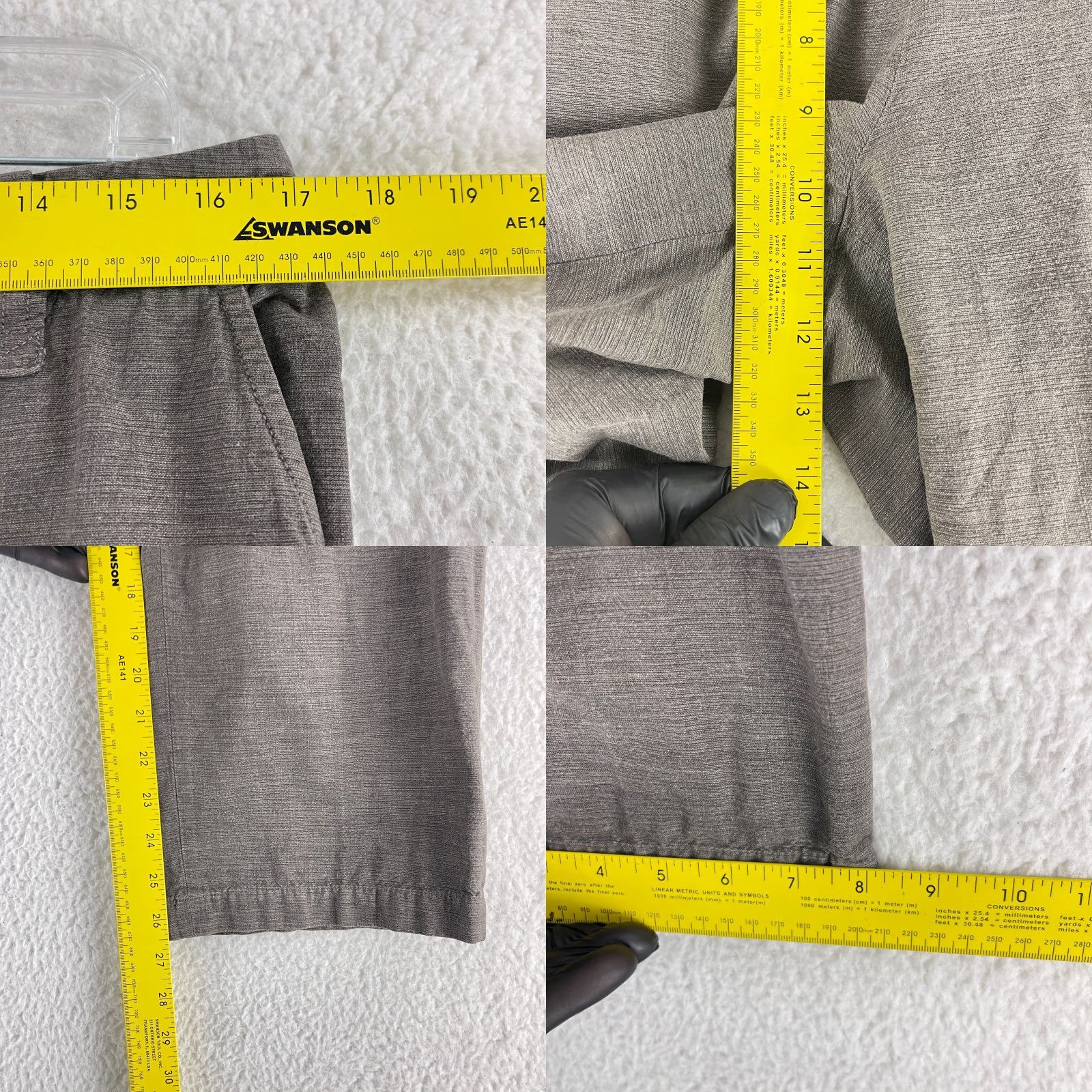 Eileen Fisher Eileen Fisher Pants Womens Large Brown Straight Crop 100% Cotton Mid-Rise Casual Size 36" / US 14 / IT 50 - 8 Thumbnail