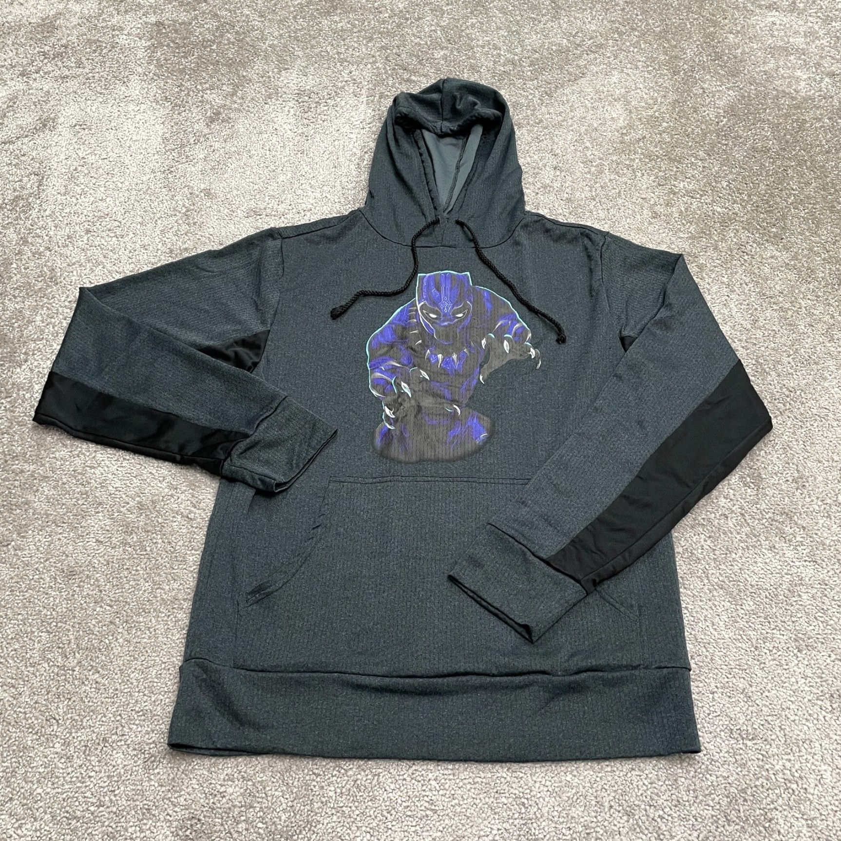 Vintage Marvel Black Panther Graphic Hoodie Sweatshirt Unisex SM Black Gray Pullover Size US S / EU 44-46 / 1 - 2 Thumbnail