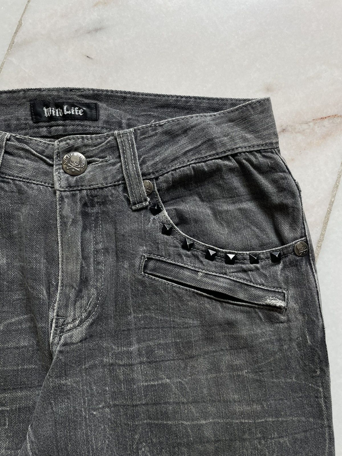 Hysteric Glamour Vintage Japanese Brand Skull Bones Jeans Size US 30 / EU 46 - 4 Thumbnail