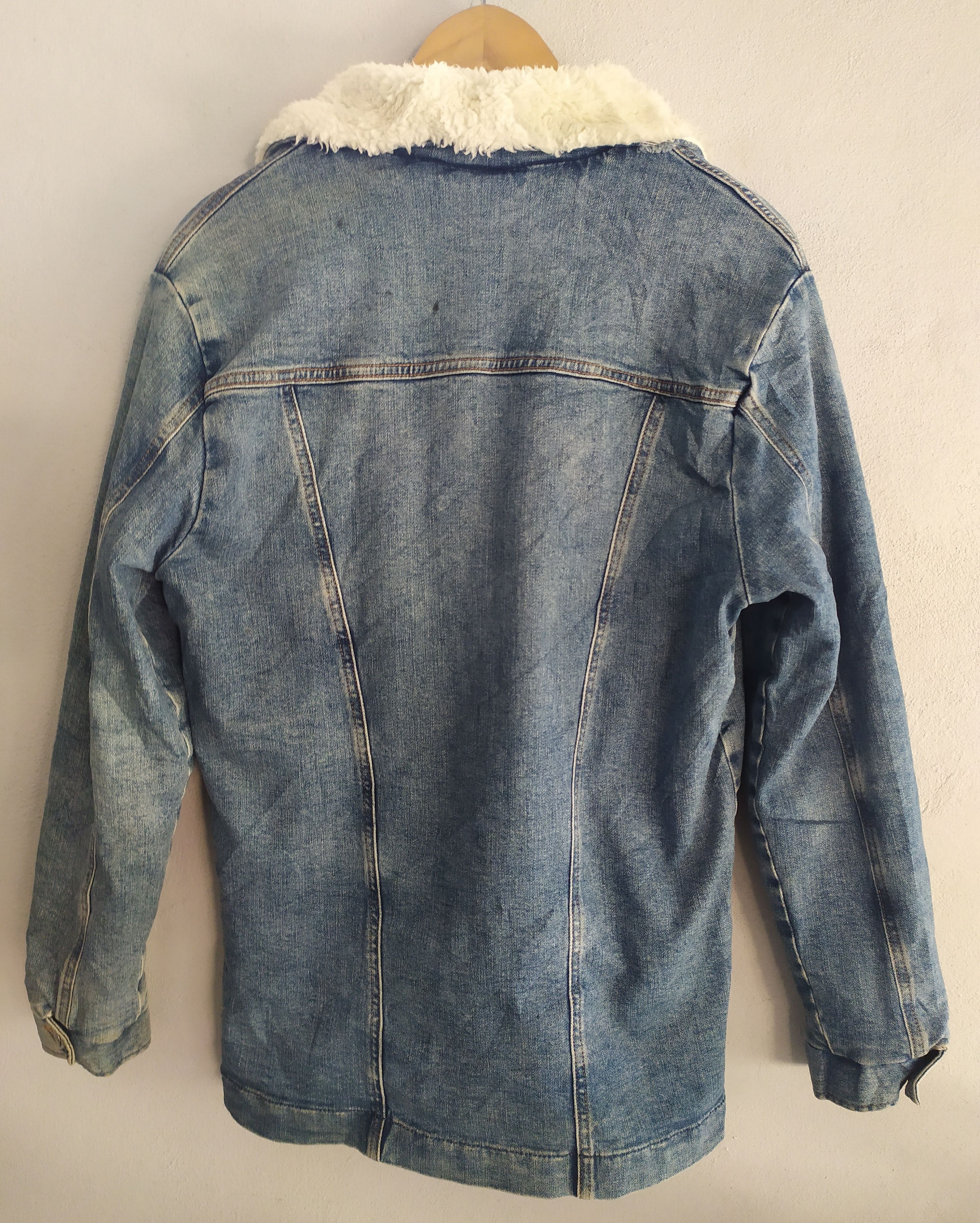 Vintage × Wrangler Vintage Wrangler Denim Jacket Sherpa Size US M / EU 48-50 / 2 - 2 Thumbnail