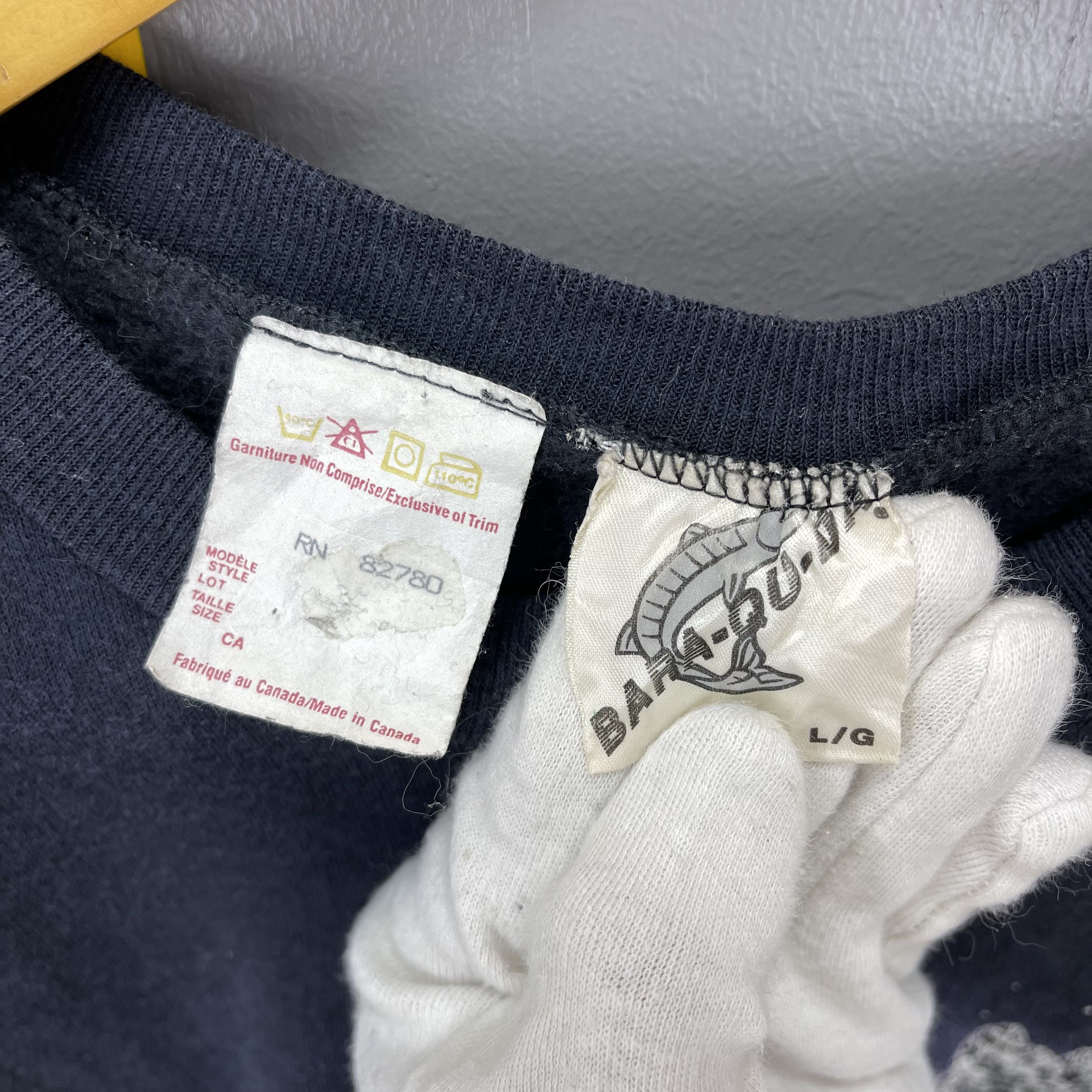 Barracuda 90s Vintage BARA-QU-DA Indian Lake Serie Sweatshirt #1108/AM Size US L / EU 52-54 / 3 - 7 Thumbnail