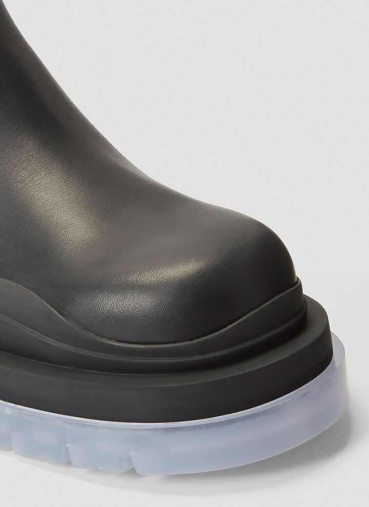 Bottega Veneta o1s1wg110624 Tire Ankle Chelsea Boots in Black Size US 13 / EU 46 - 5 Thumbnail