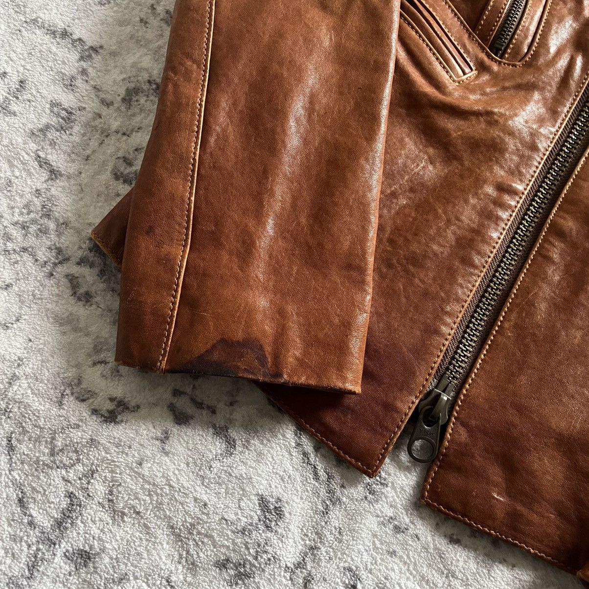 If Six Was Nine × Japanese Brand × Le Grande Bleu (L.G.B.) Led Rechwe Silk Lined Leather Jacket | Size L Size US L / EU 52-54 / 3 - 3 Thumbnail