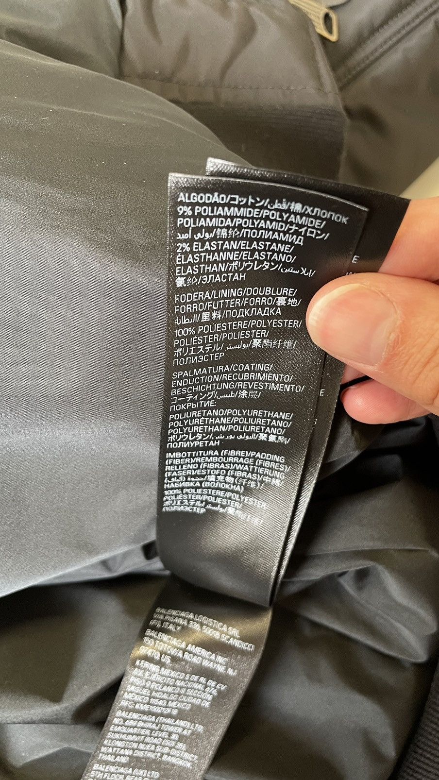 Balenciaga ‘Mud Show’ Black Nylon Padded Bomber Jacket Size US S / EU 44-46 / 1 - 17 Thumbnail
