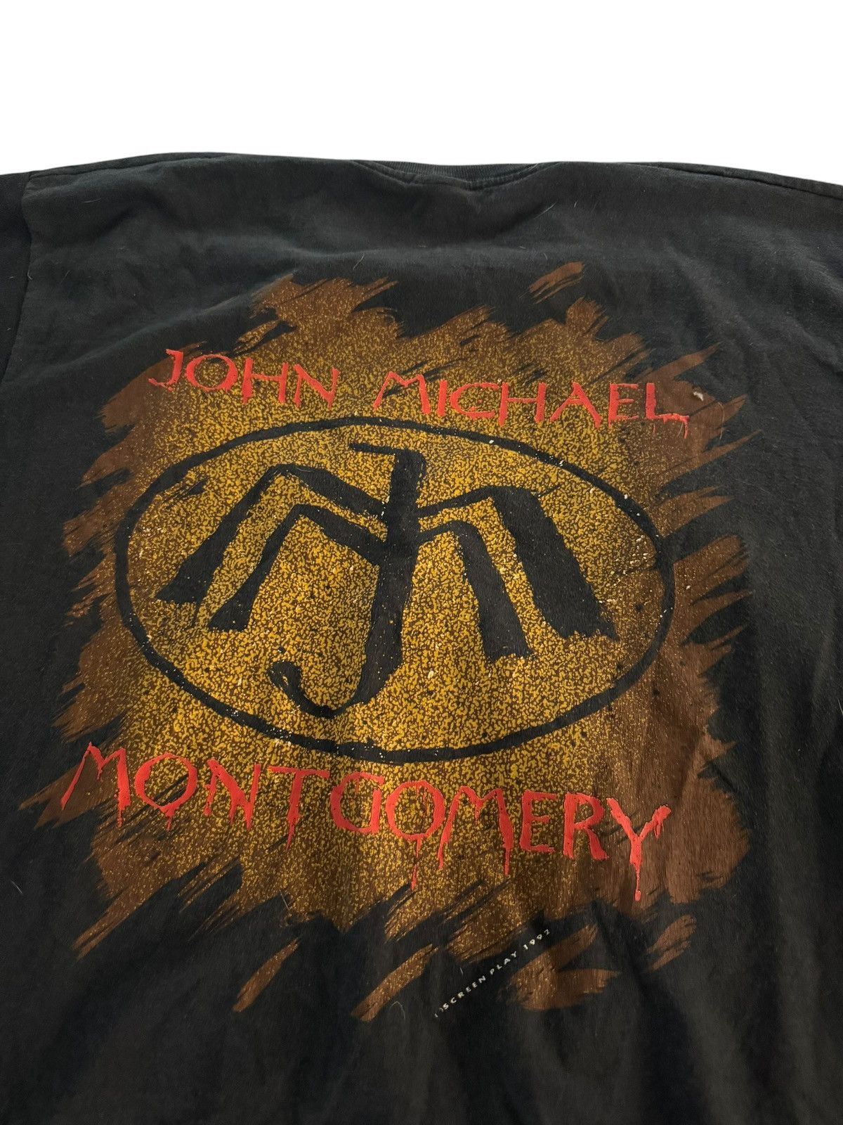 Fruit Of The Loom Vintage John Michael Montgomery Shirt Mens XLarge Black Size US XL / EU 56 / 4 - 8 Thumbnail